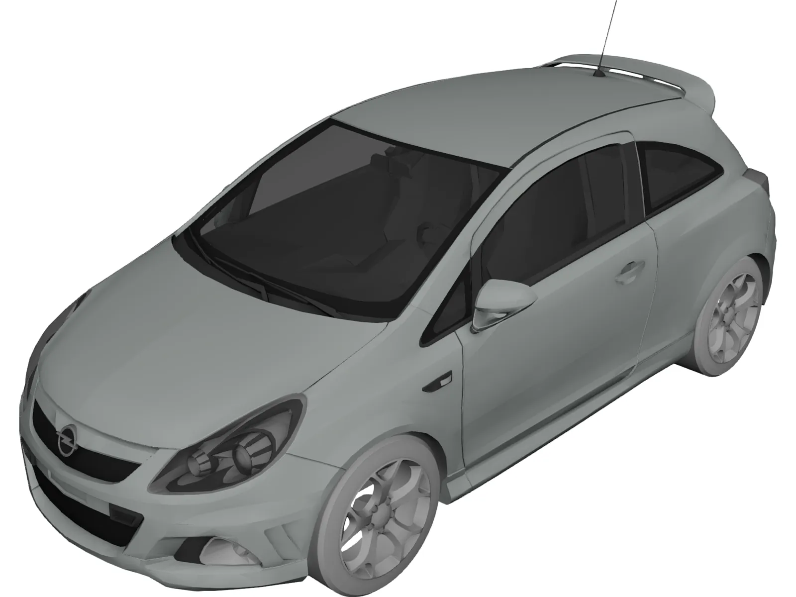 Opel Corsa OPC 3D Model main preview