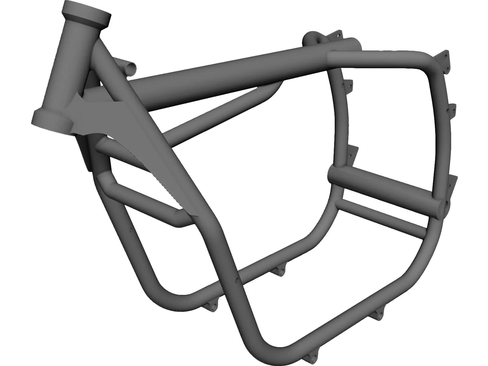 BMW 2V R series frame R80/R100 3D Model main preview