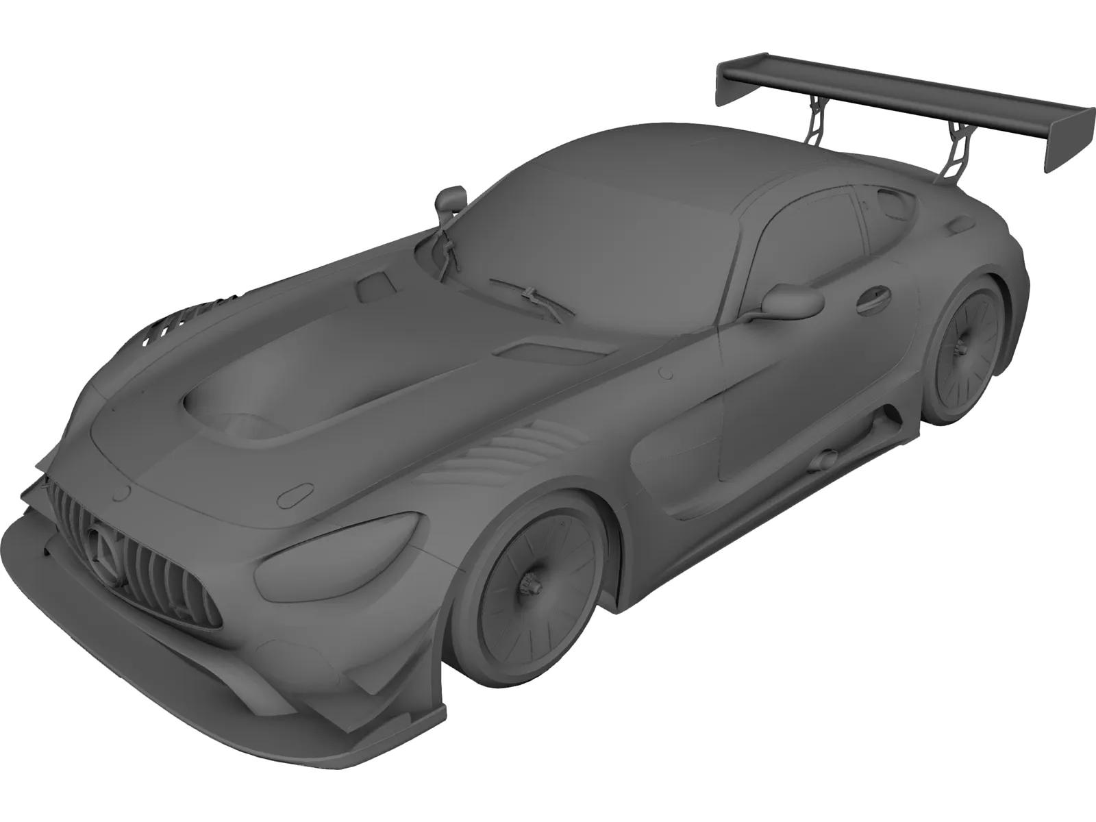 Mercedes-AMG GT3 3D Model main preview