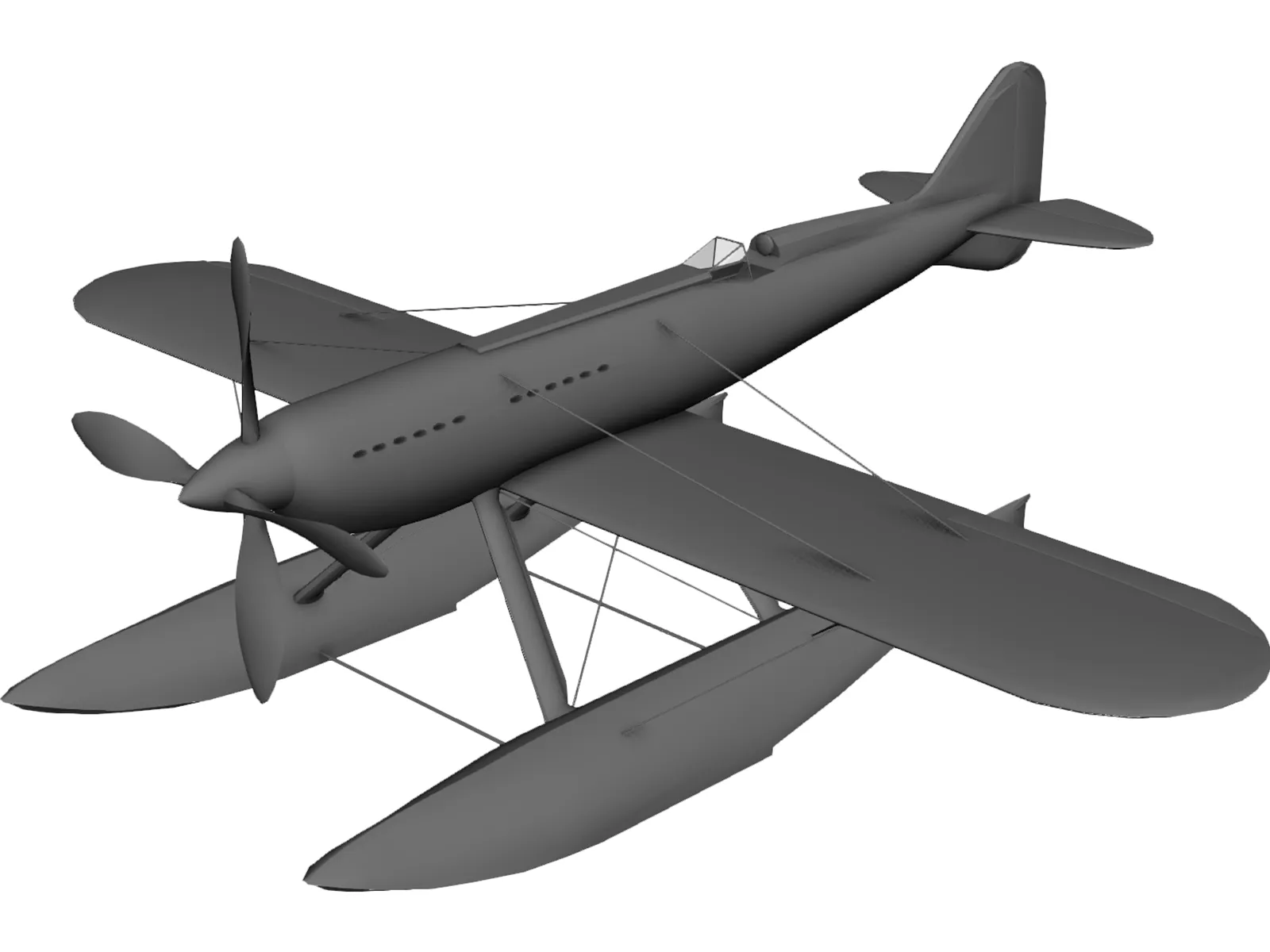 Macchi MC72 3D Model main preview