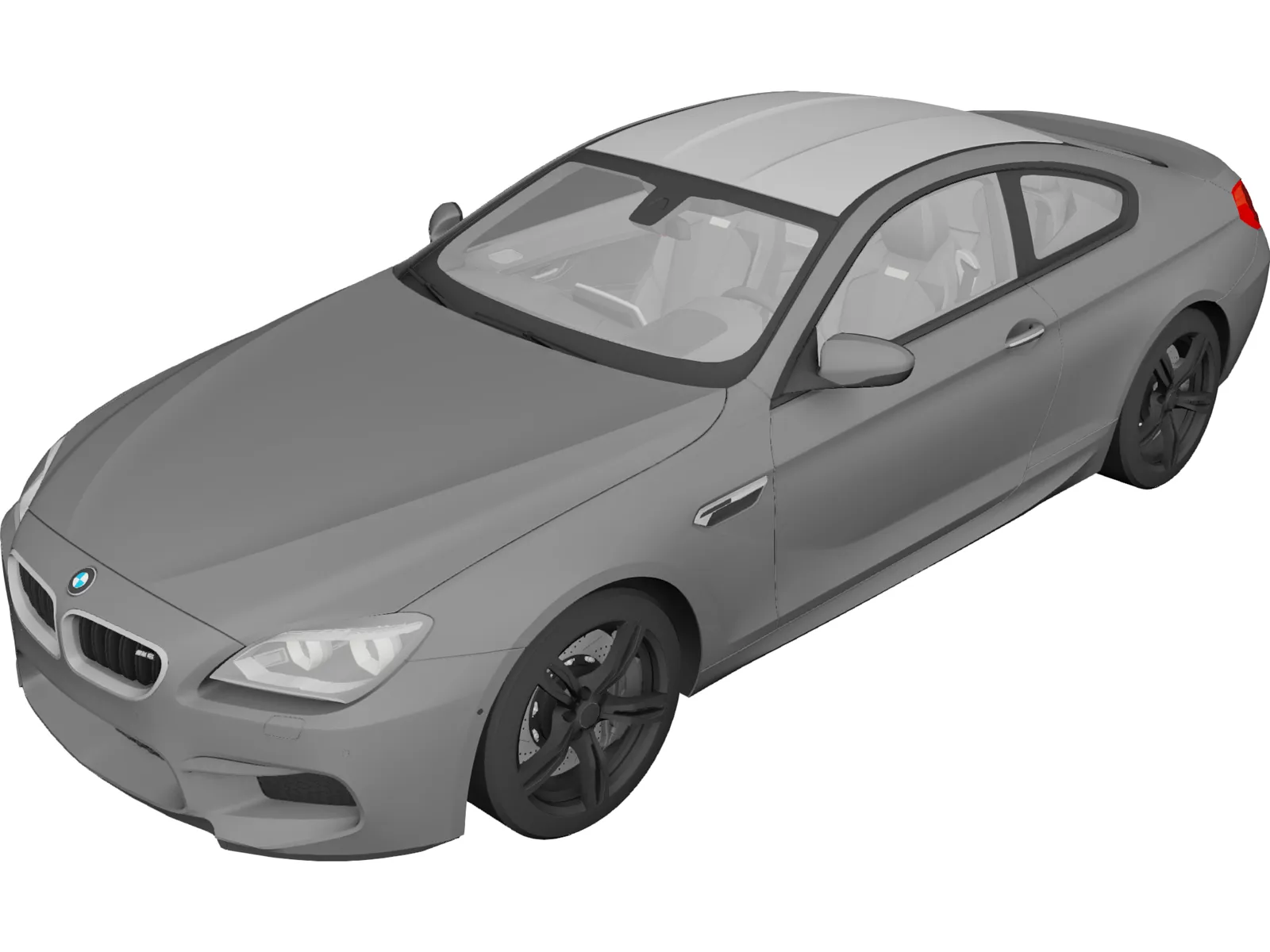 BMW M6 Coupe (2014) 3D Model main preview