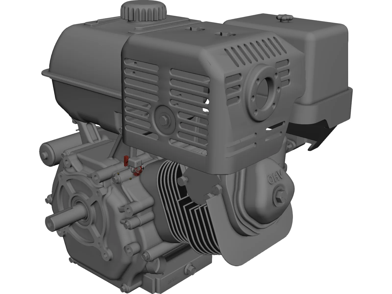 Honda GX390 Engine 3D Model main preview