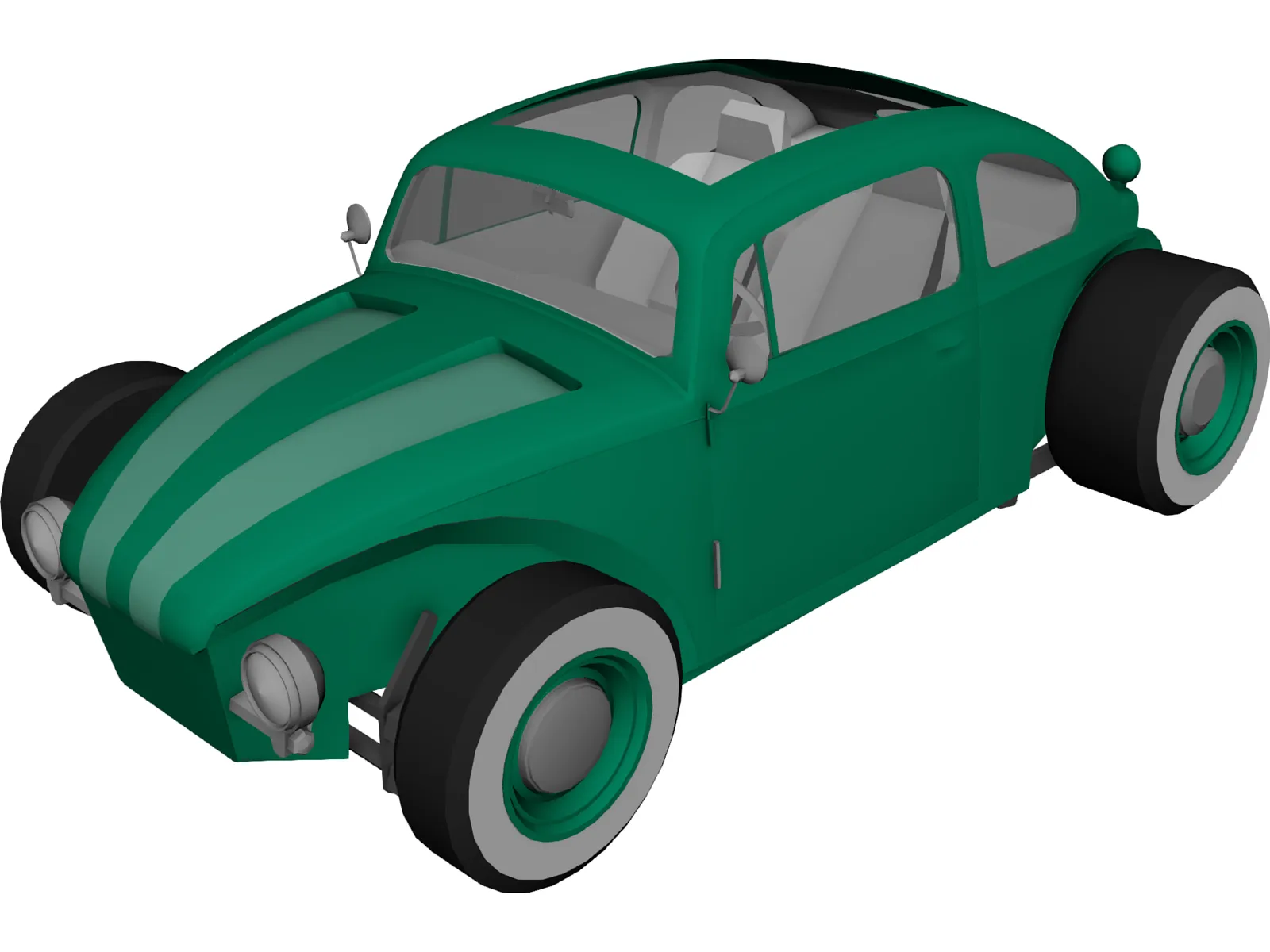 Hot Rod 3D Model main preview