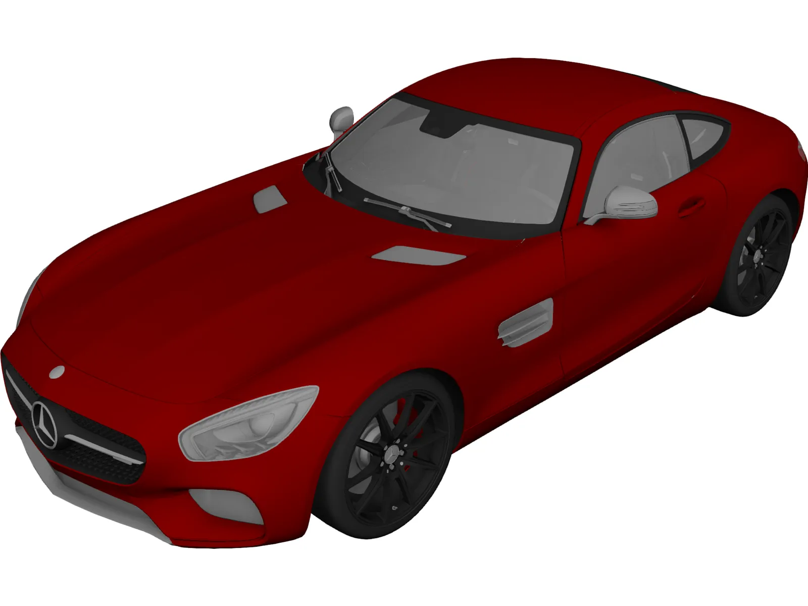 Mercedes-Benz AMG GT (2016) 3D Model main preview