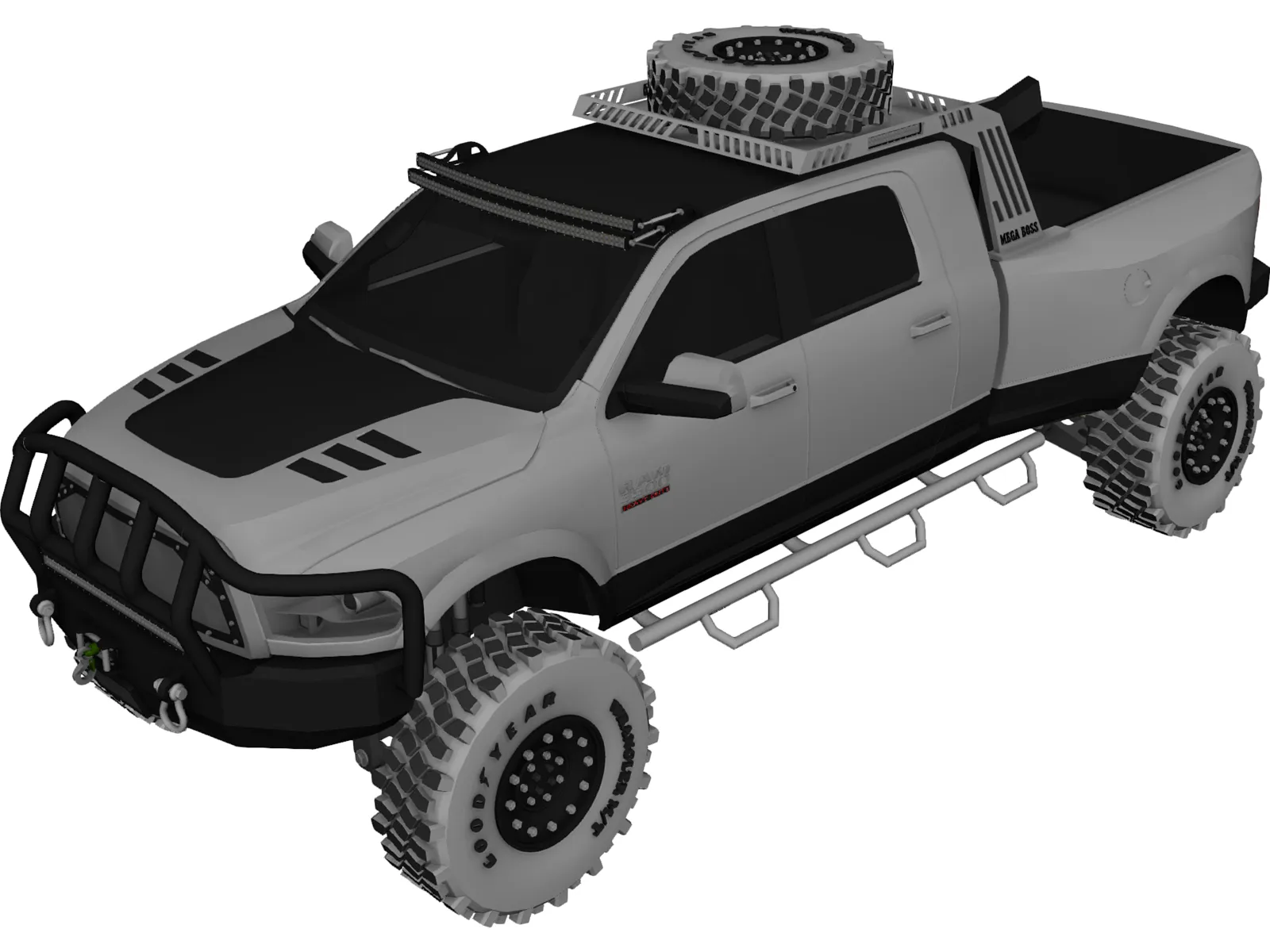 Dodge Ram 3500 3D Model main preview