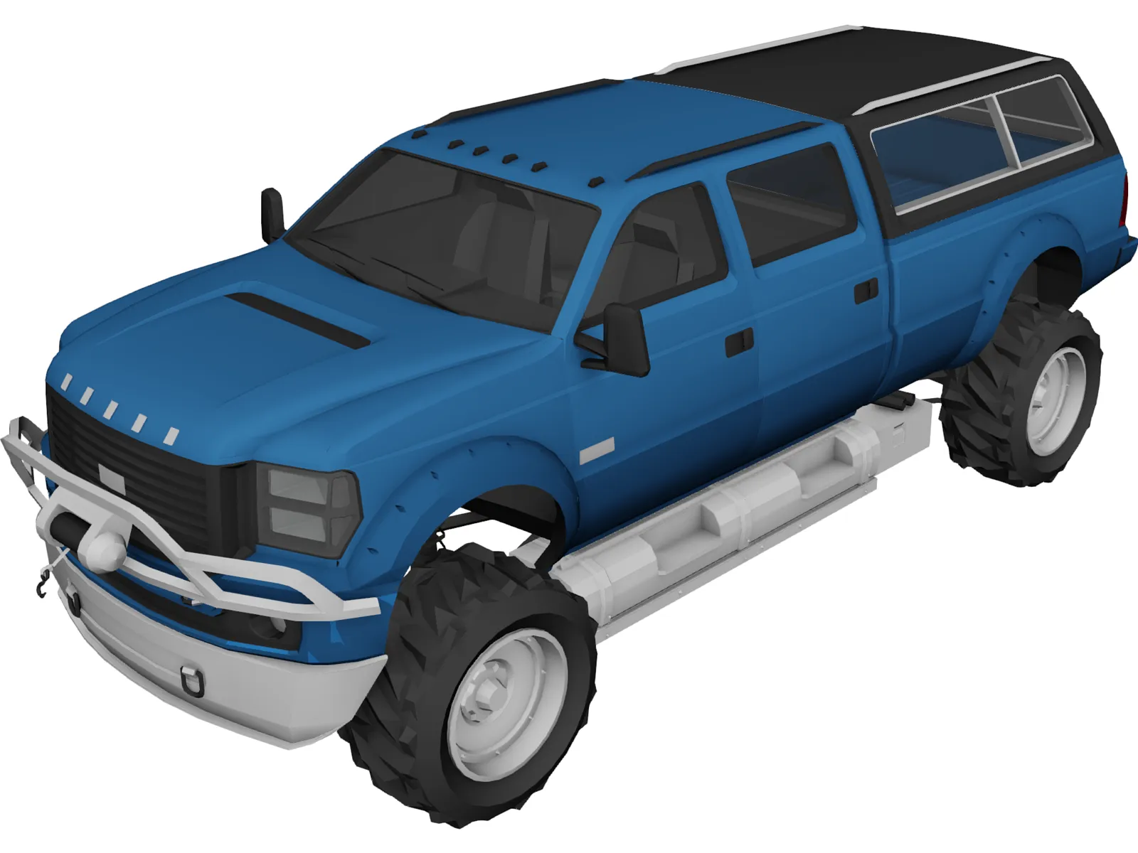Dodge Pickup XL 3D Model main preview