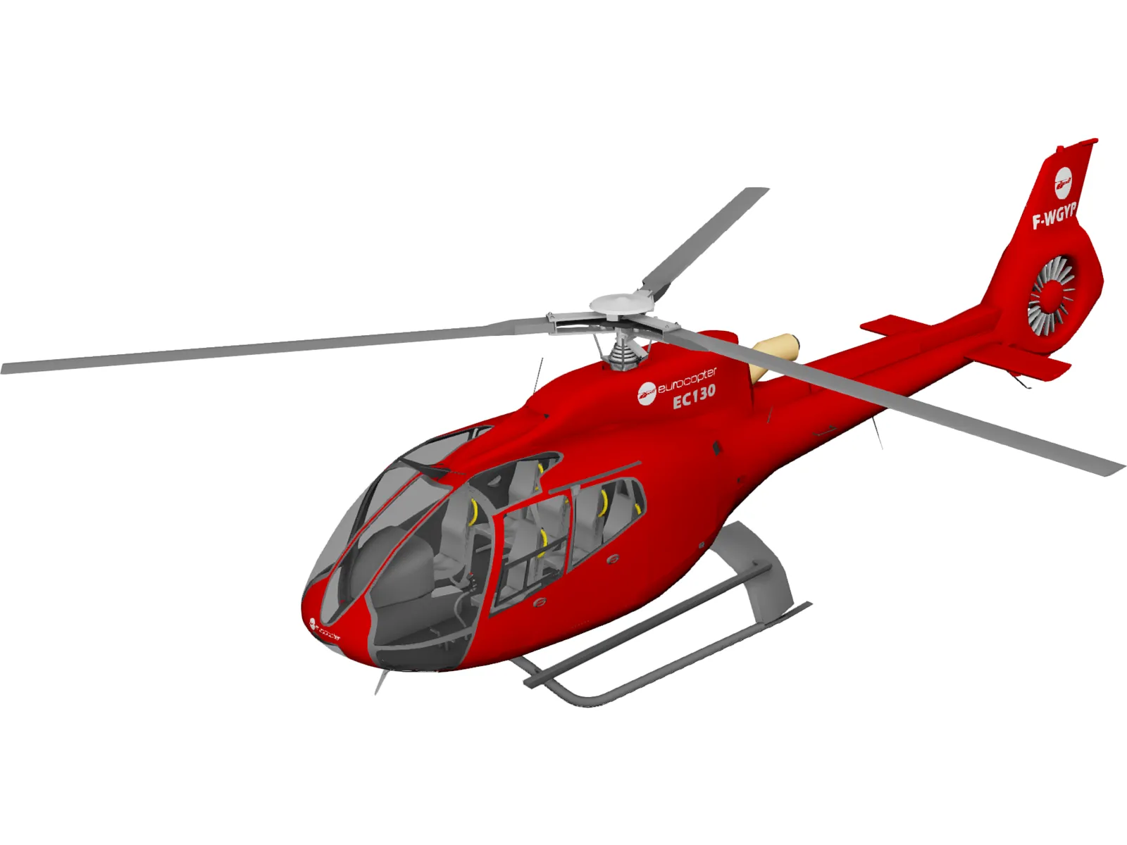 Eurocopter EC-130 3D Model main preview
