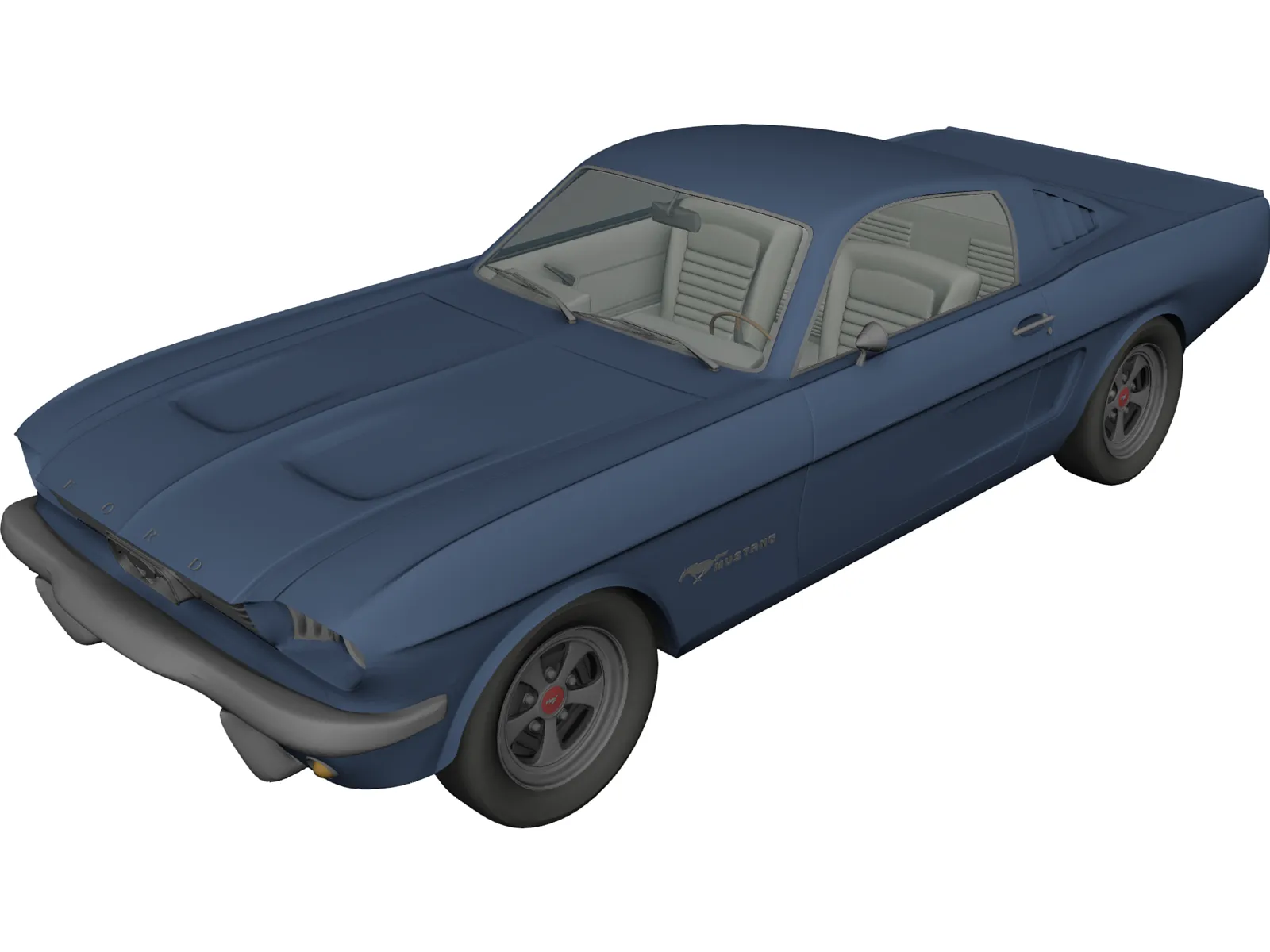 Ford Mustang (1966) 3D Model main preview