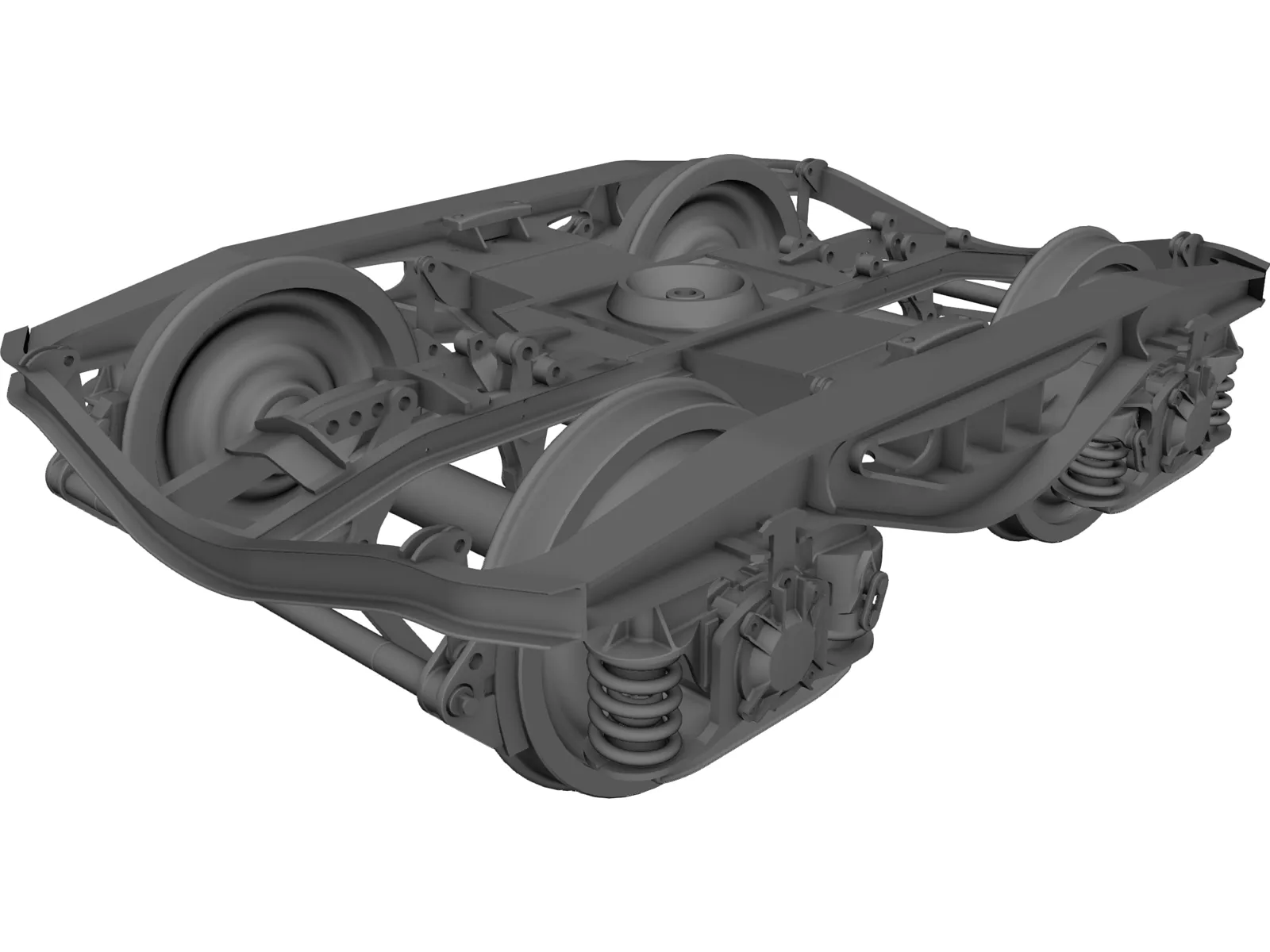 Train Bogie Y25 3D Model main preview