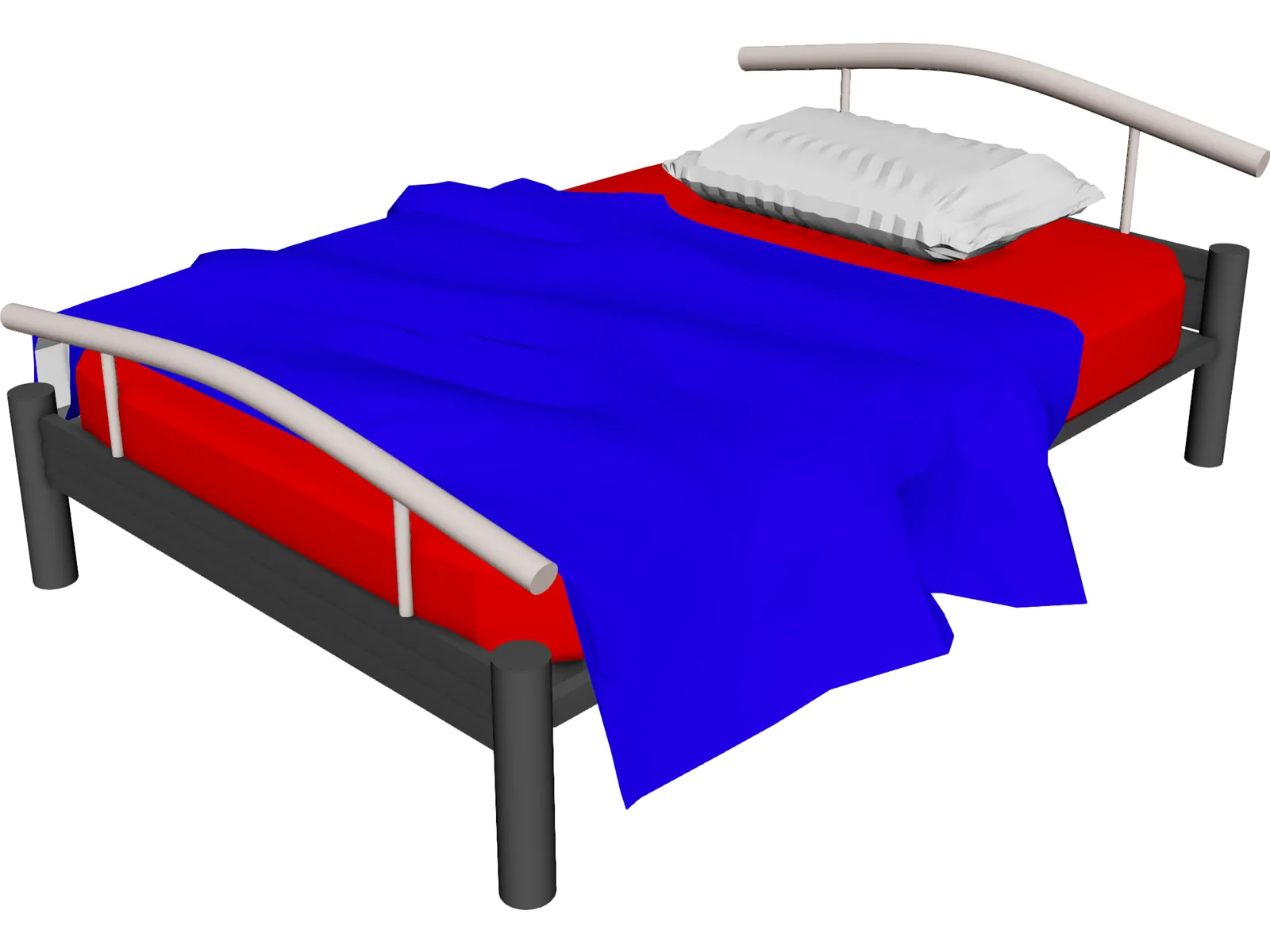 Bed 3D Model main preview