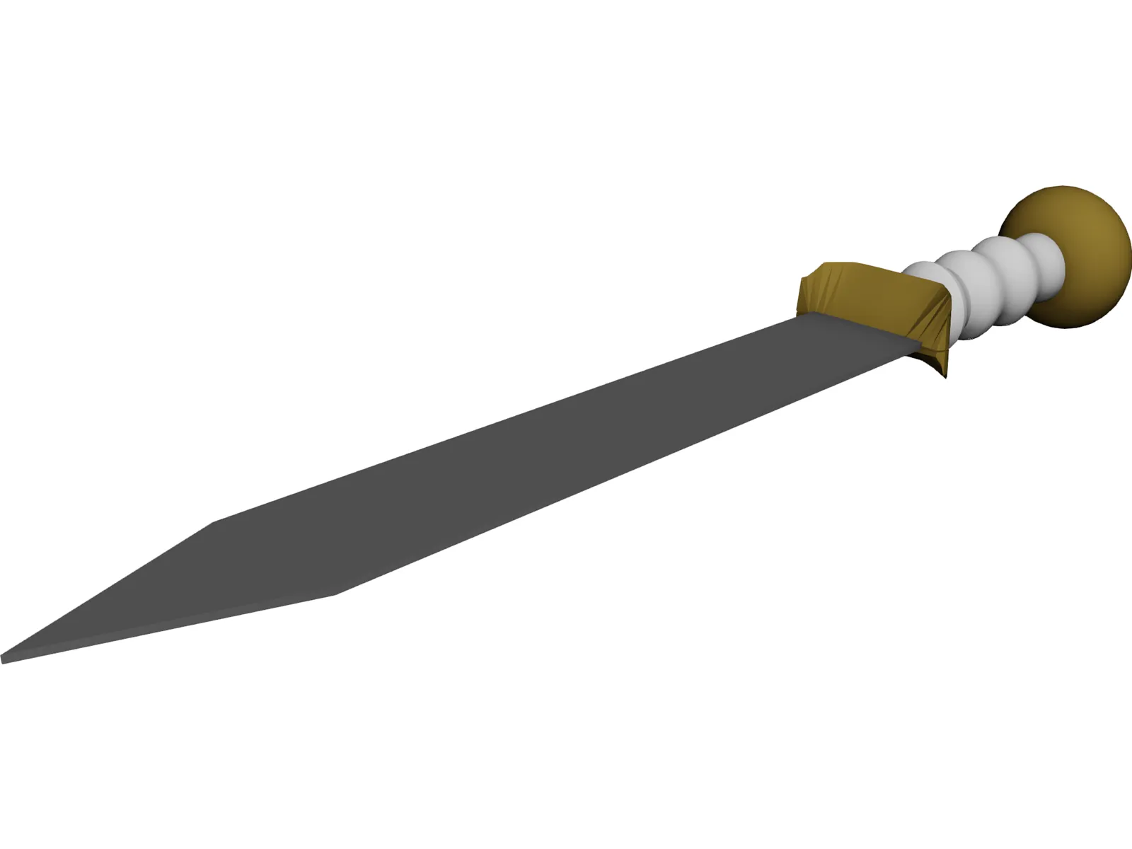 Roman Sword 3D Model main preview