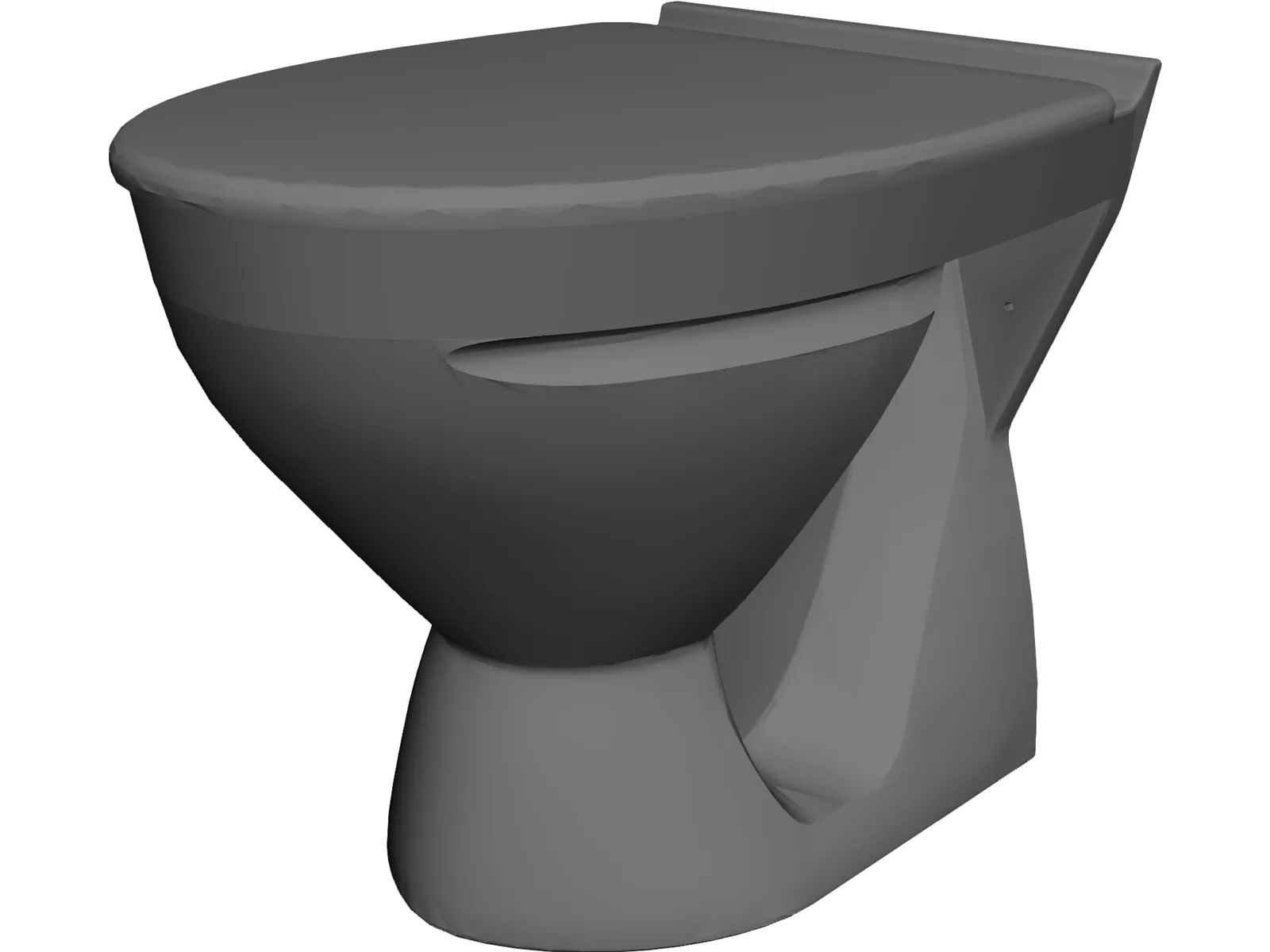 Toilet 3D Model main preview