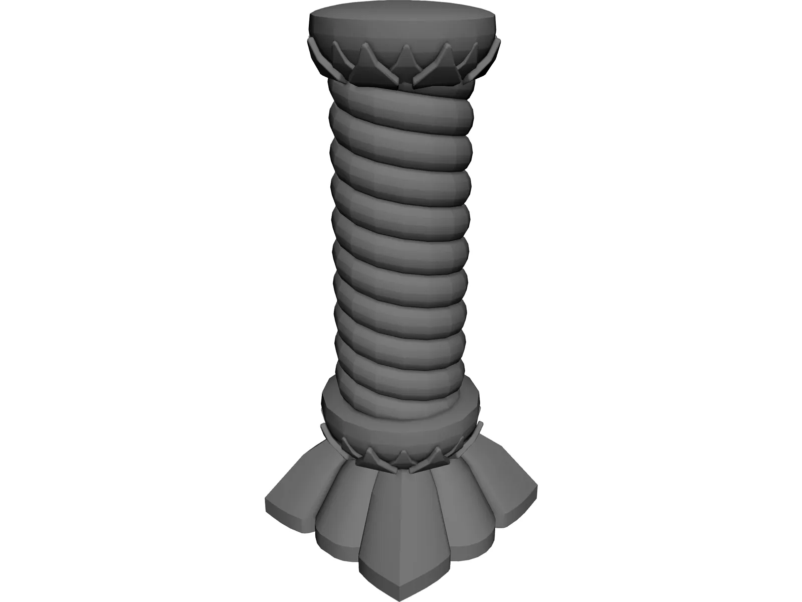 Fantasy Column 3D Model main preview