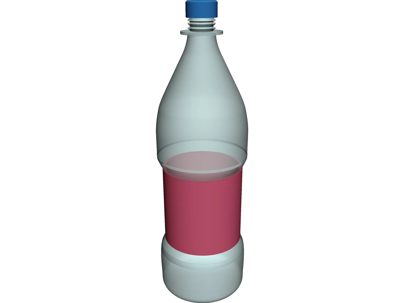 Water Bottle 3D Model main preview