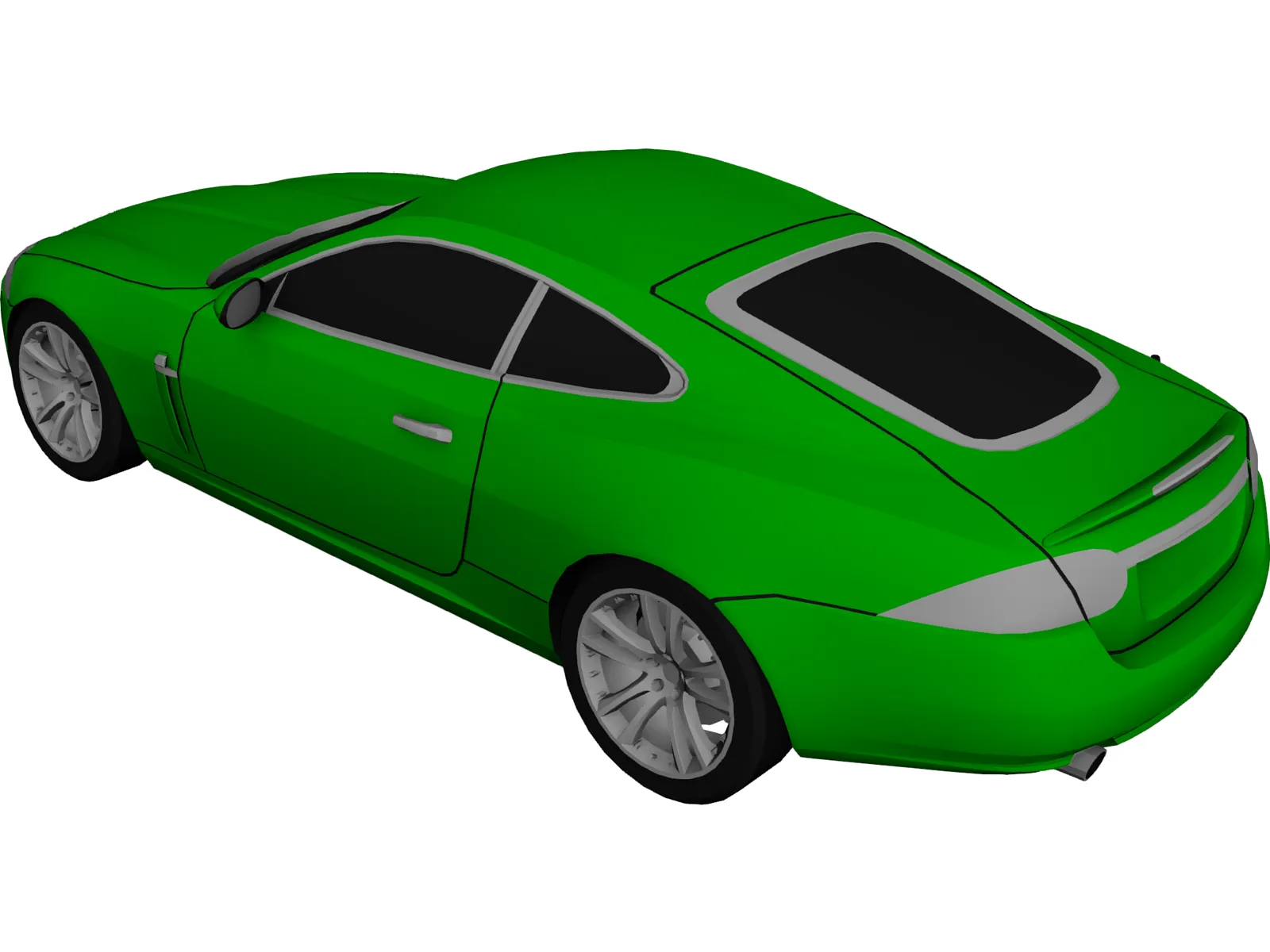 Jaguar XK 3D Model main preview