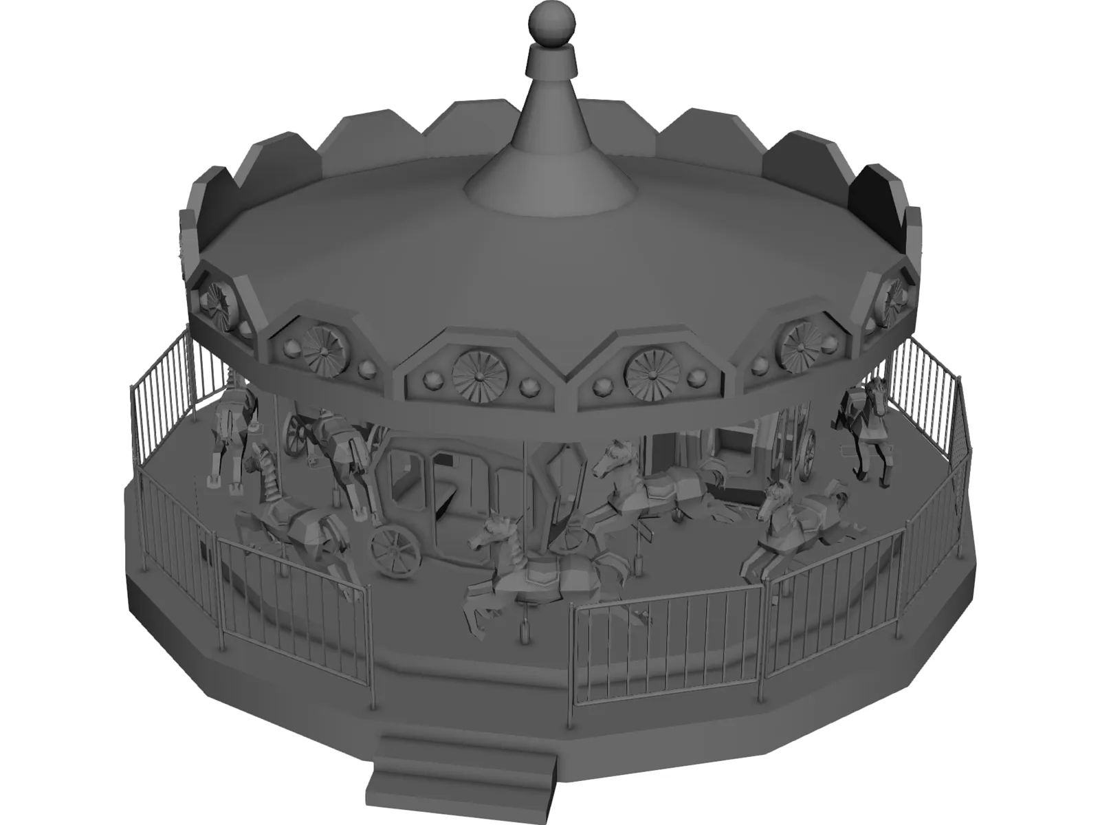 Merryground 3D Model main preview