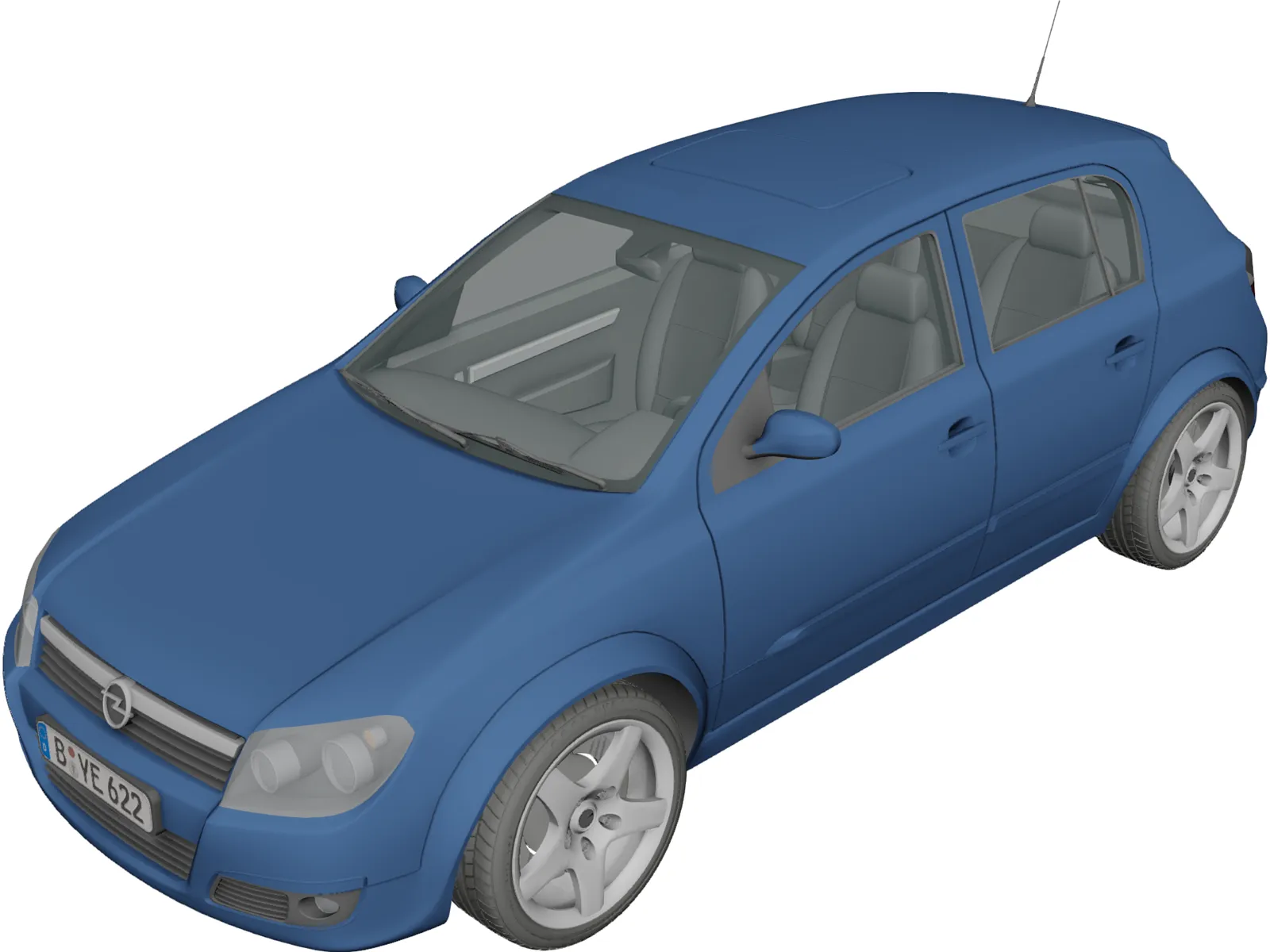 Opel Astra 3D Model main preview