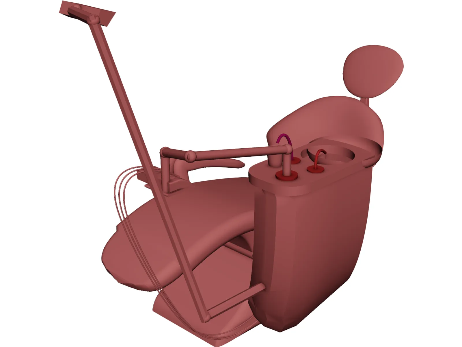 Dental Chair 3D Model main preview