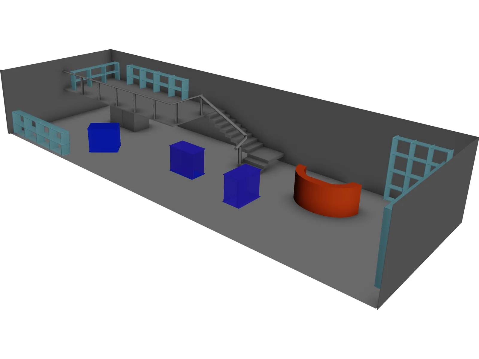 Room and Office 3D Model main preview