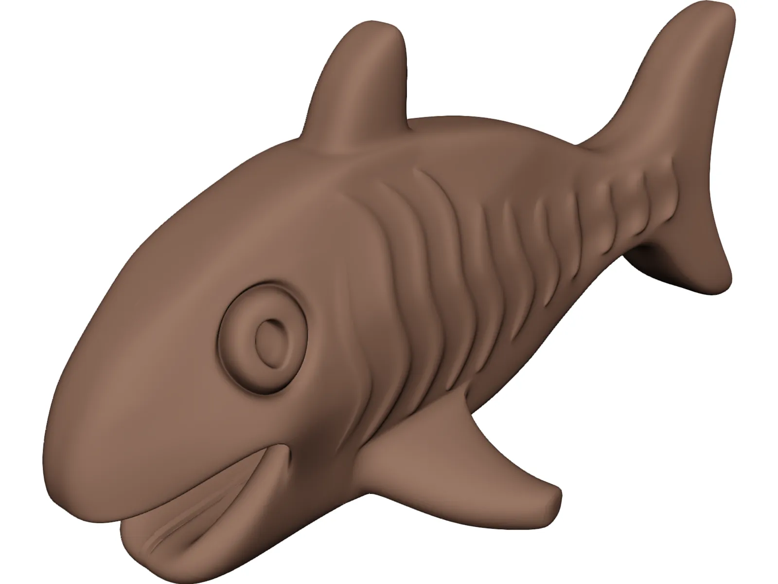 Chocolate Fish 3D Model main preview