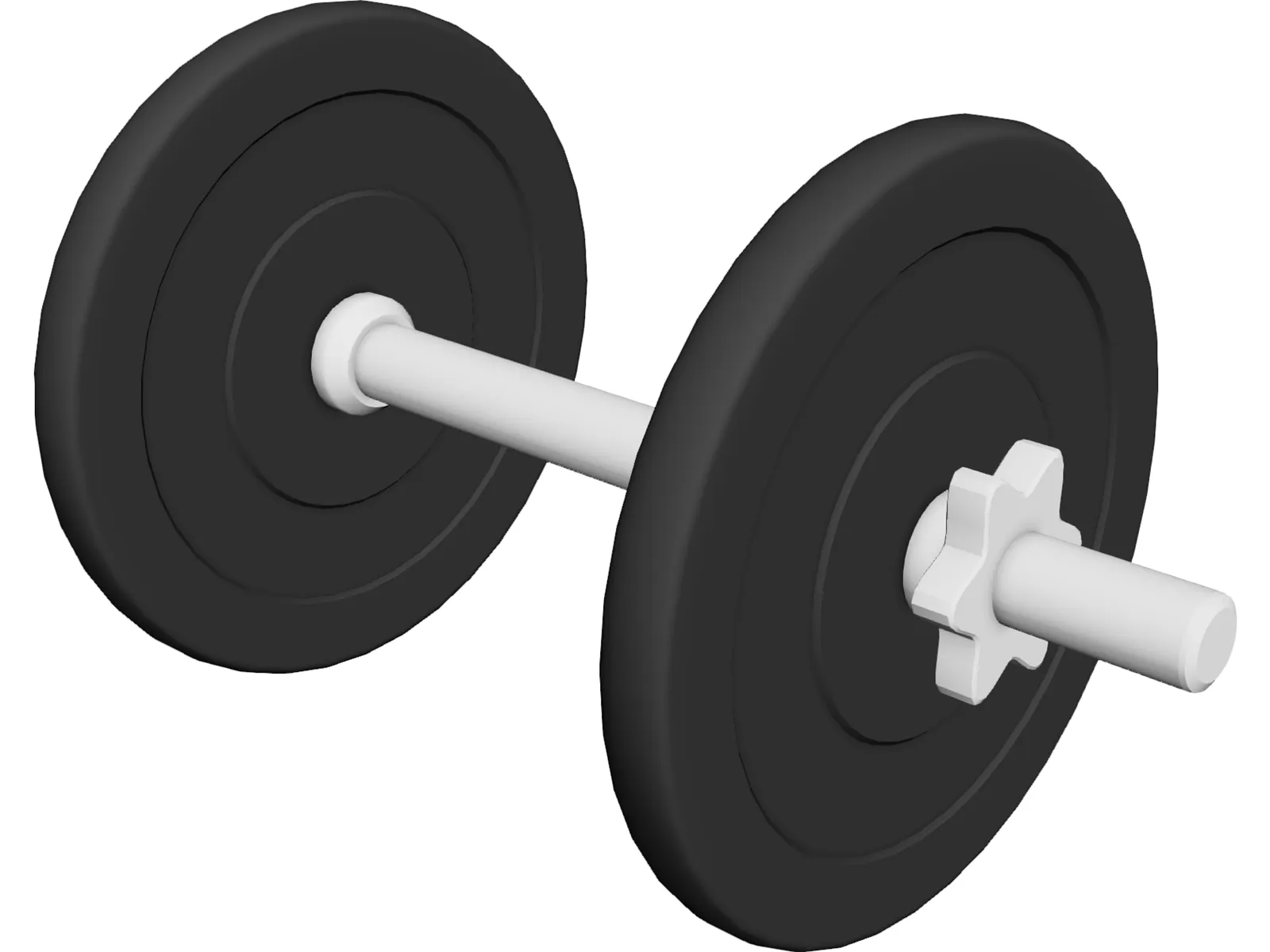 Dumbell 3D Model main preview