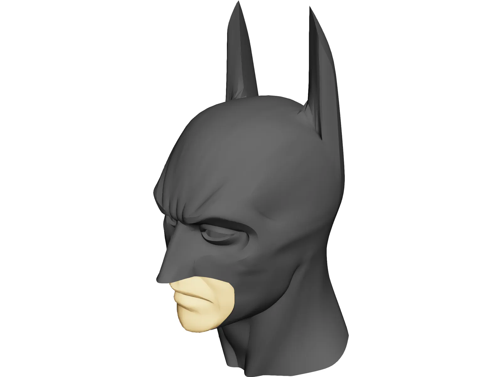 Batman Cowl and Face 3D Model main preview