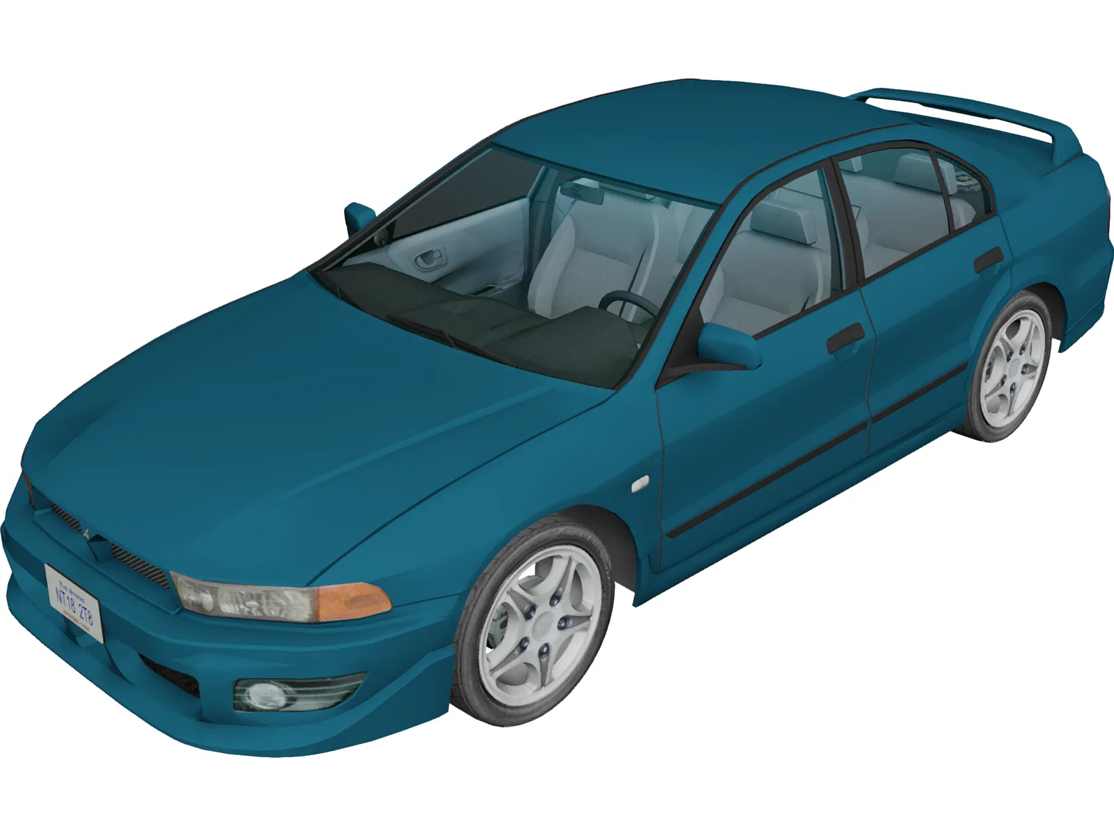 Mitsubishi Galant VR6 3D Model main preview