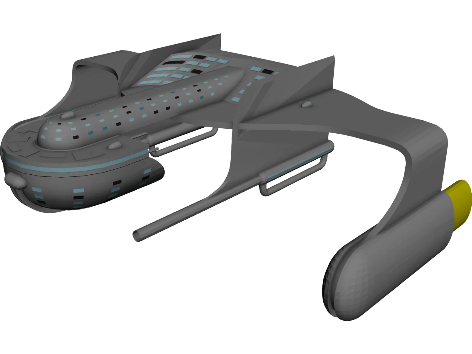 Space Craft 3D Model main preview