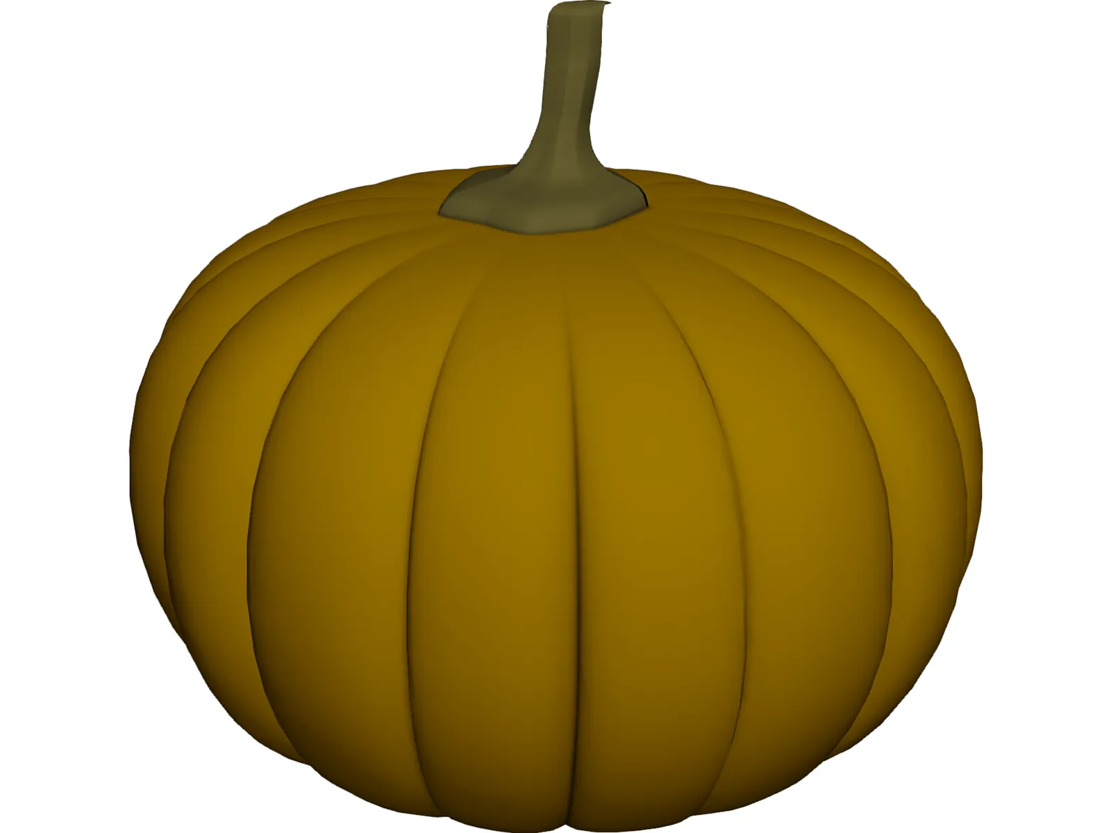 Pumpkin 3D Model main preview