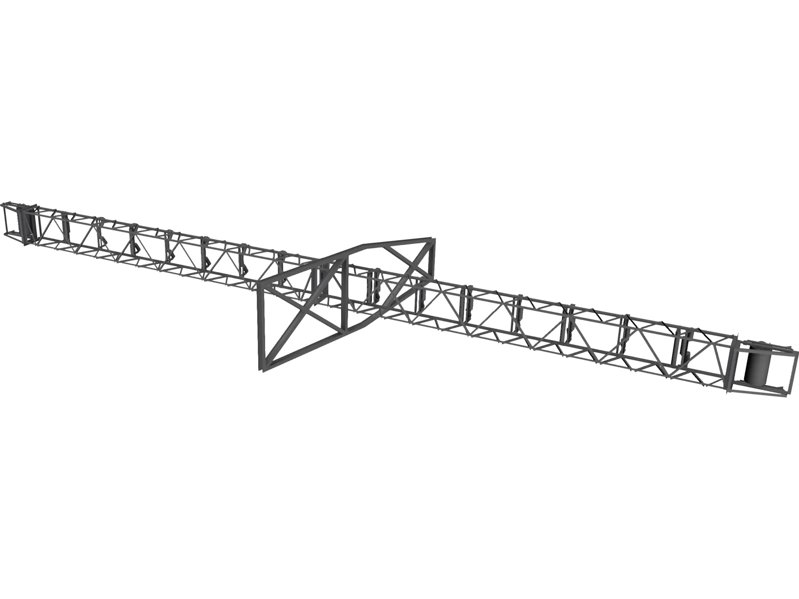 Conveyor 24m 3D Model main preview