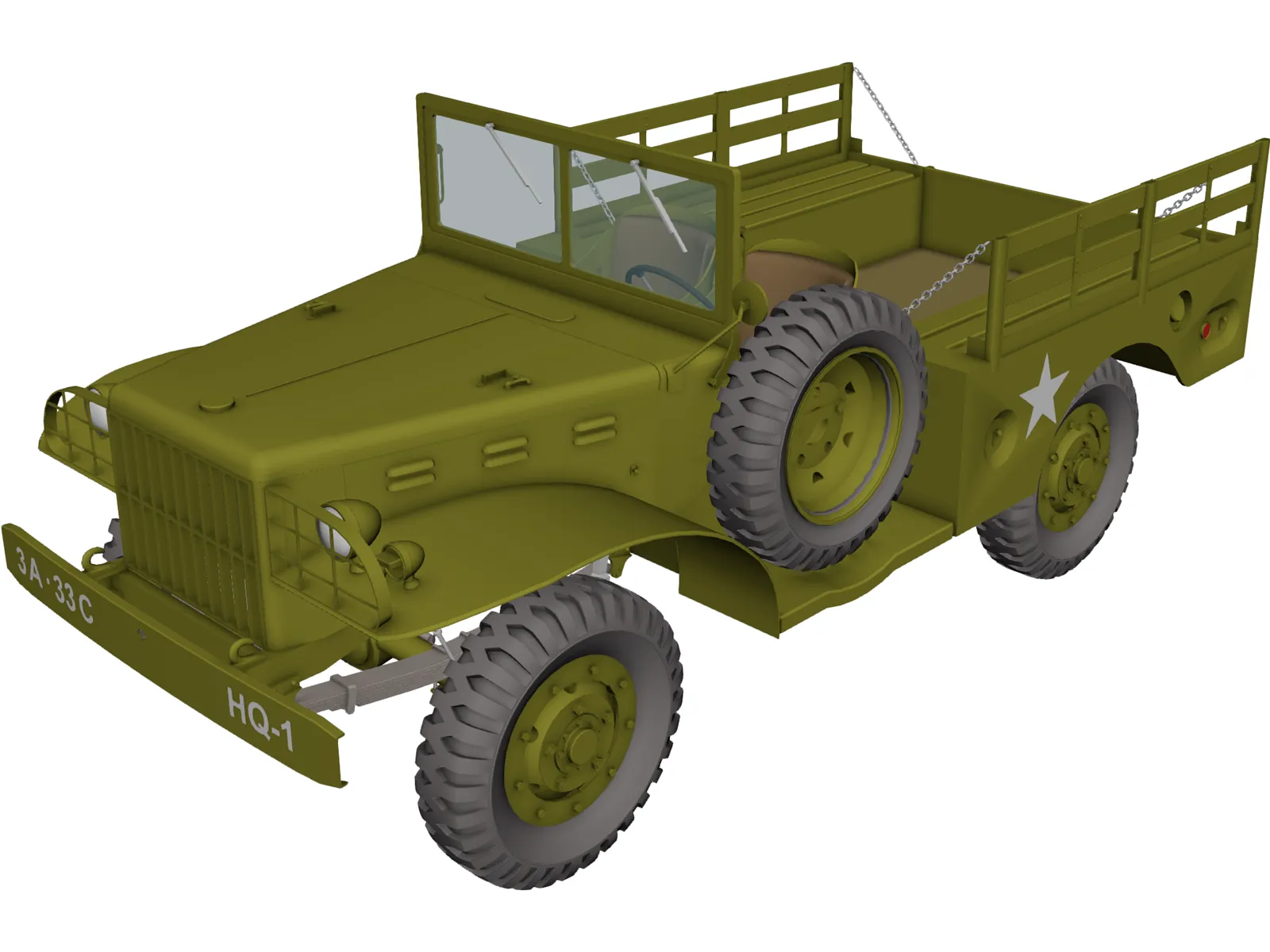 Dodge WC51 3D Model main preview