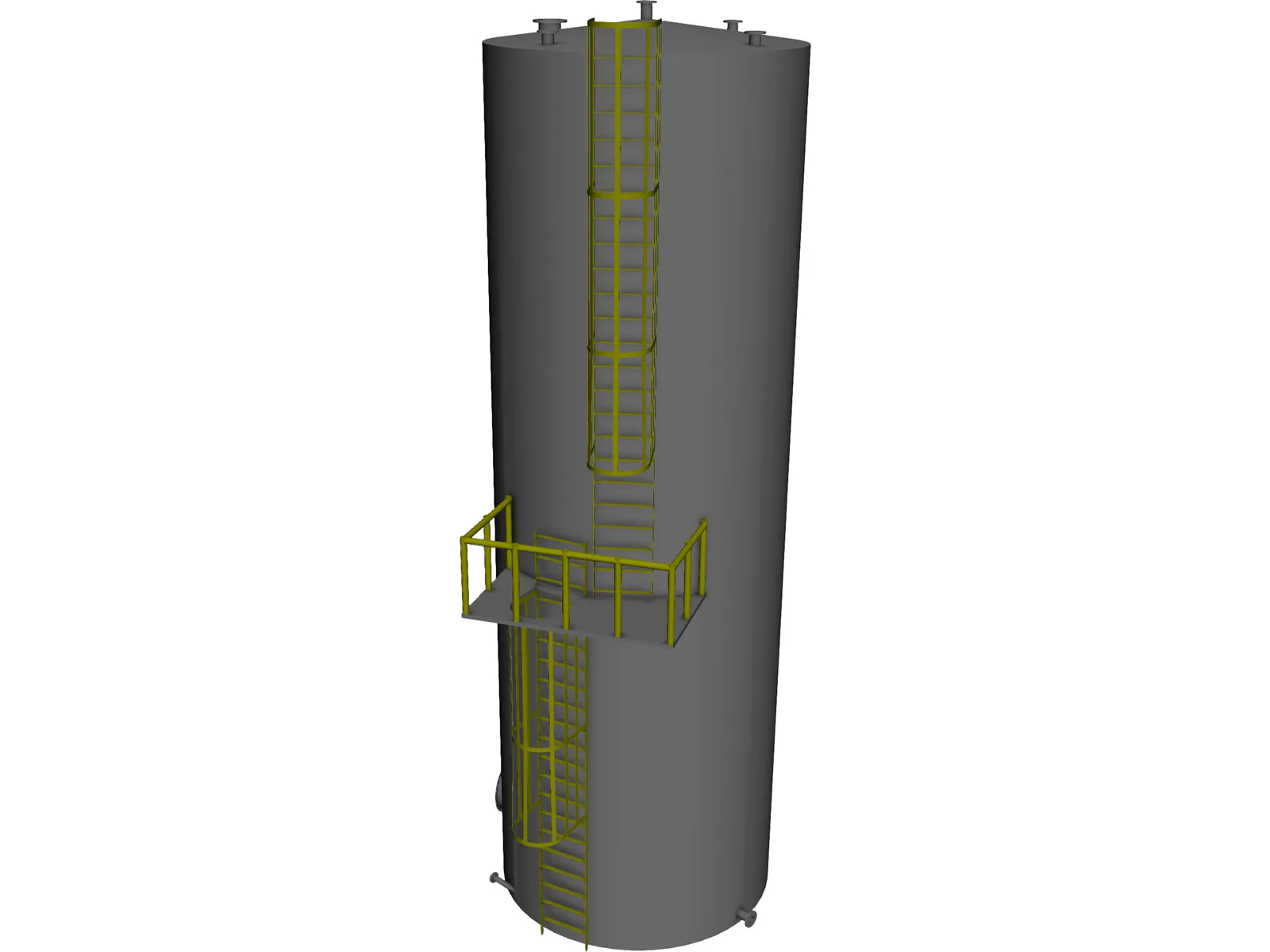 Tank, Vertical, UL 142, 29600 gallons 3D Model main preview