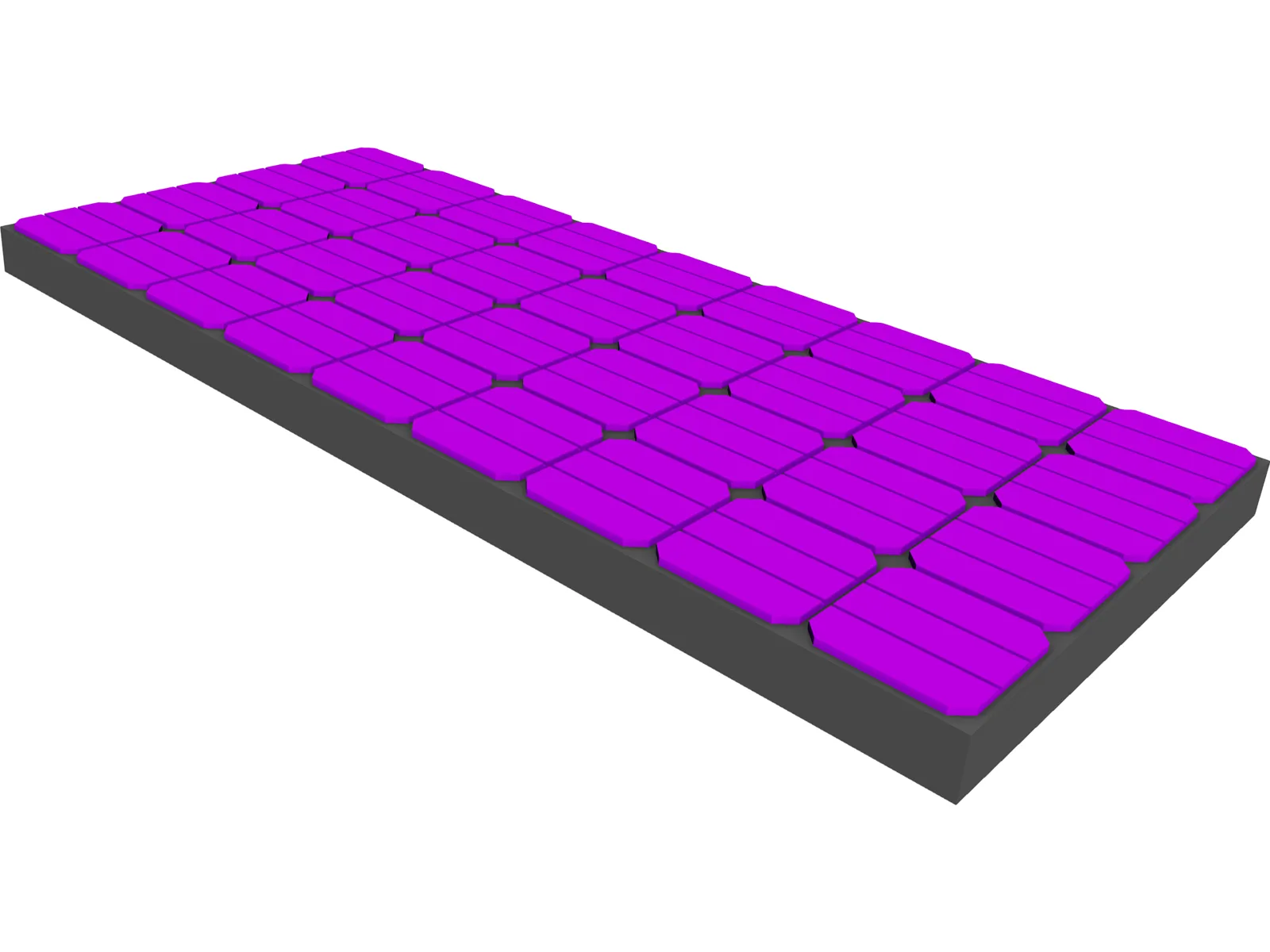 Solar Panel Rooftop 3D Model main preview