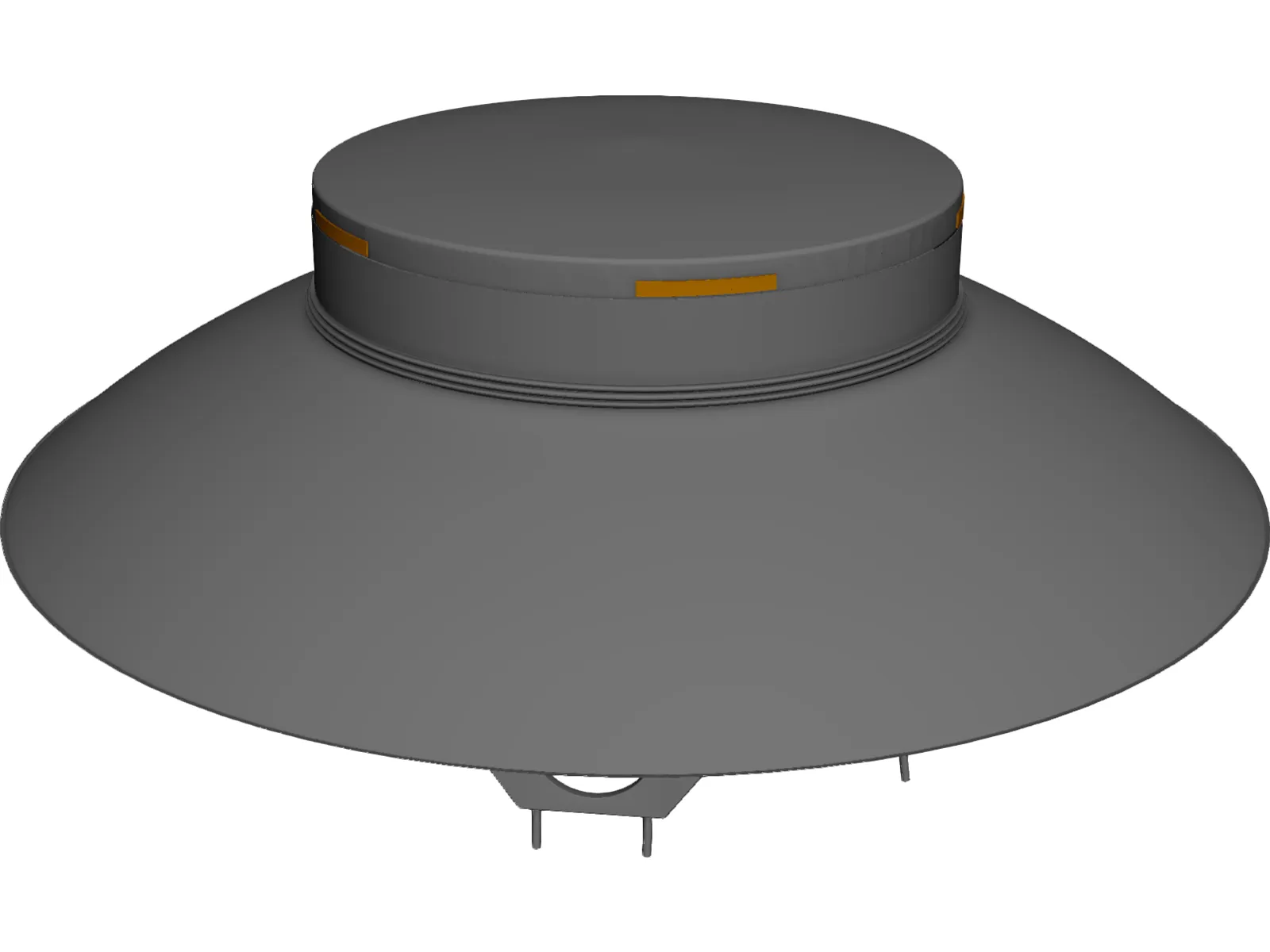 UFO (The Invaders) 3D Model main preview