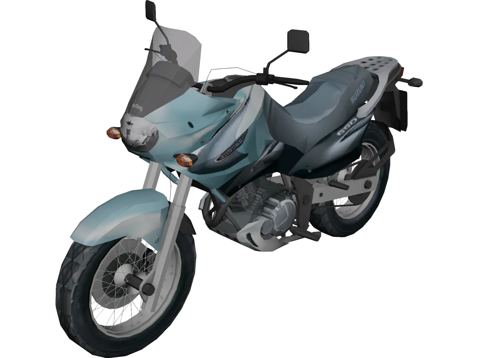 Suzuki Freewind XF650 3D Model main preview