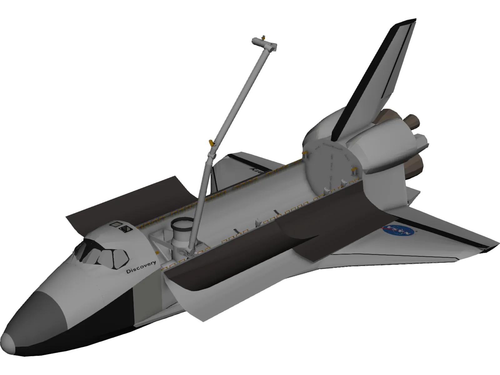 Space Shuttle Discovery 3D Model main preview