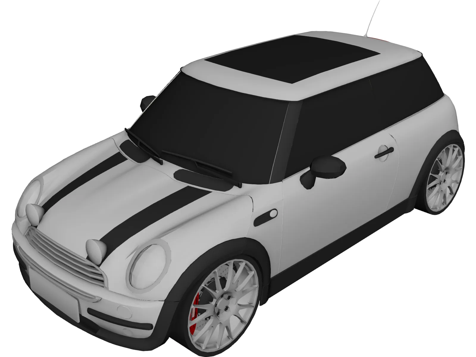 Mini Cooper [Tuned] 3D Model main preview