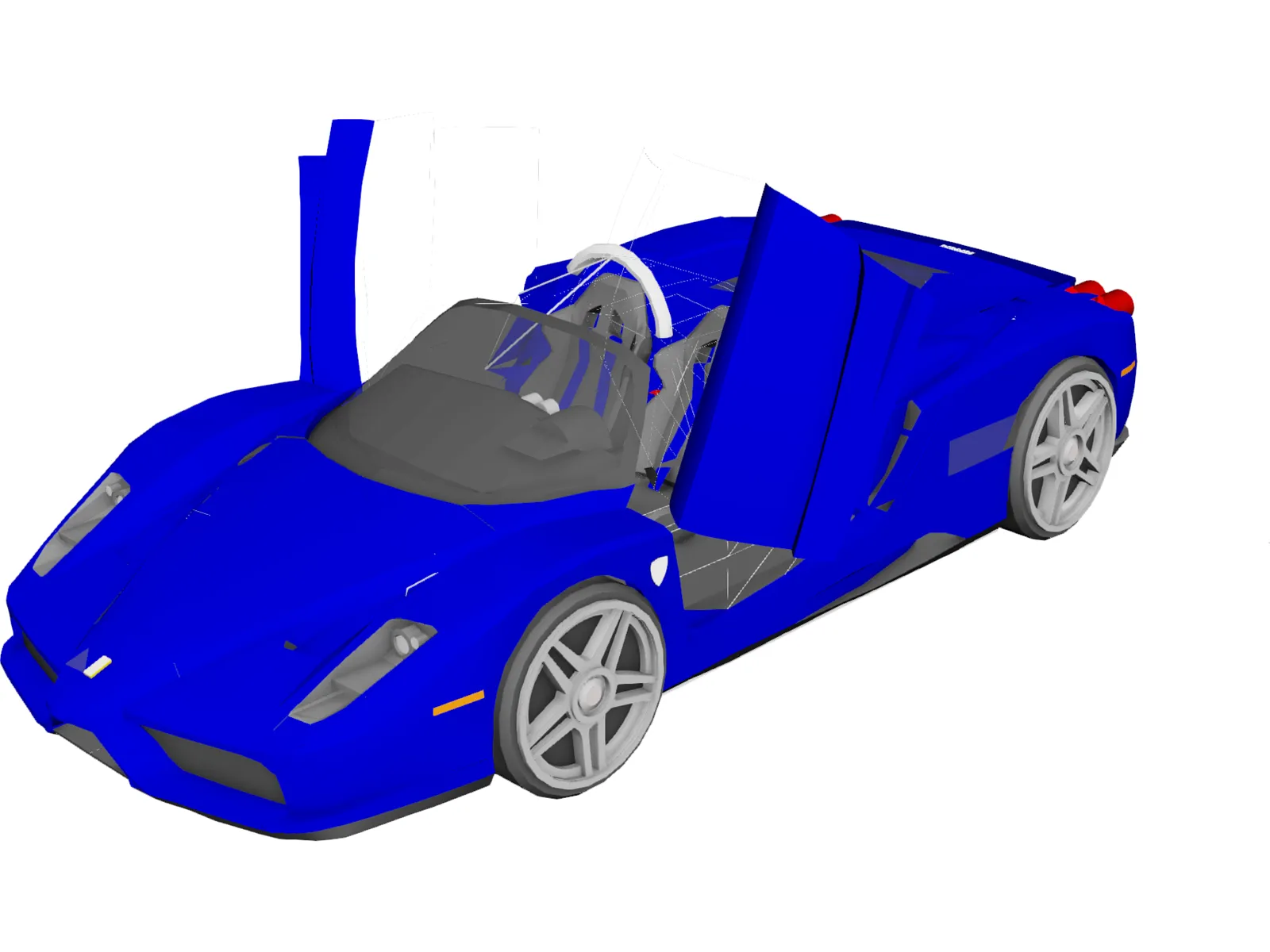 Ferrari Enzo Cabrio [Tuned] 3D Model main preview