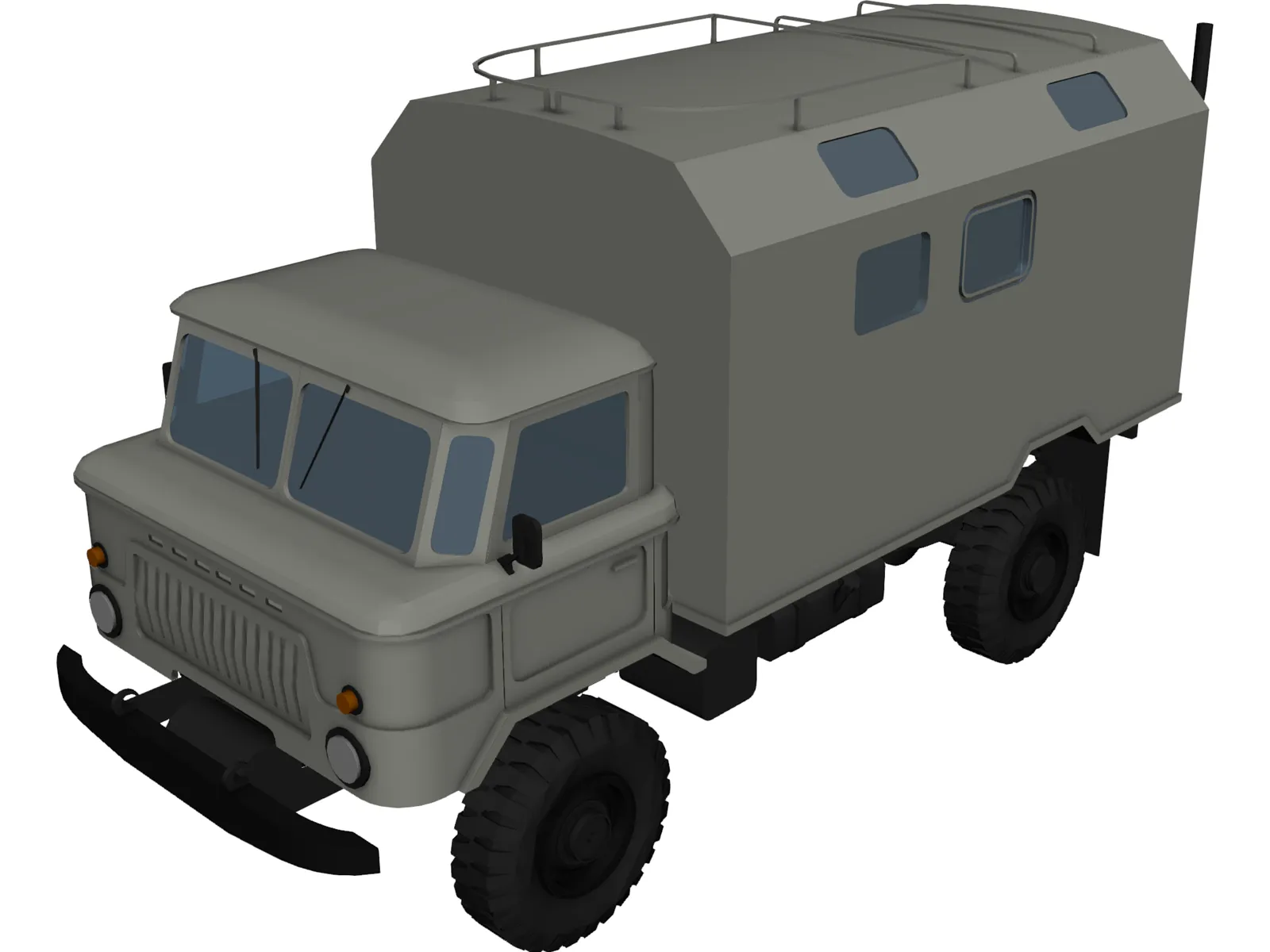 GAZ-66 3D Model main preview