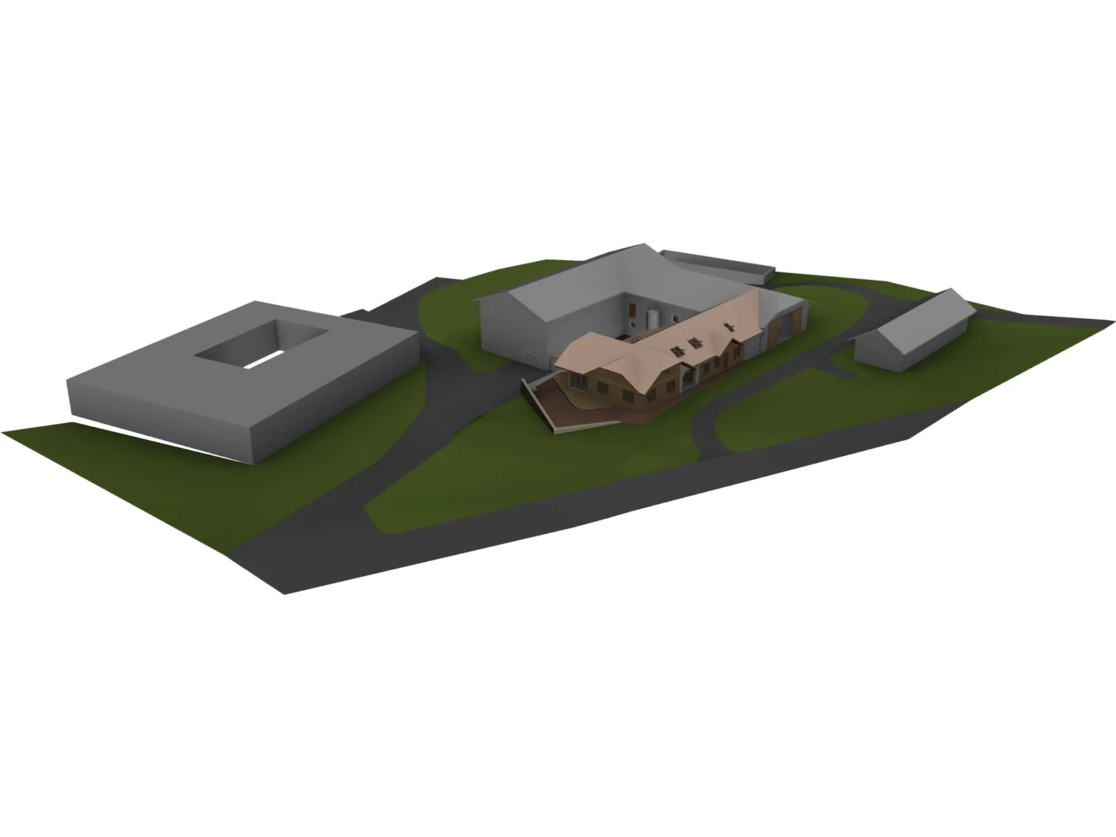 Farmers House 3D Model main preview