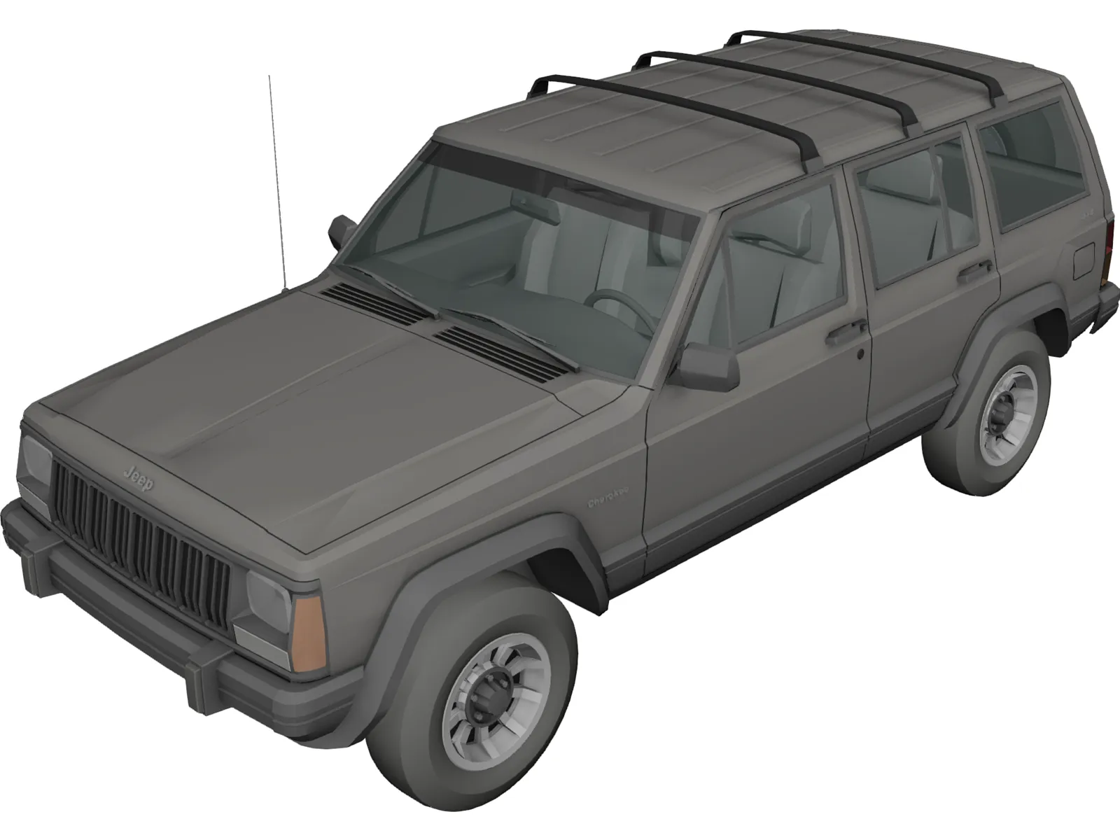 Jeep Cherokee XJ 3D Model main preview