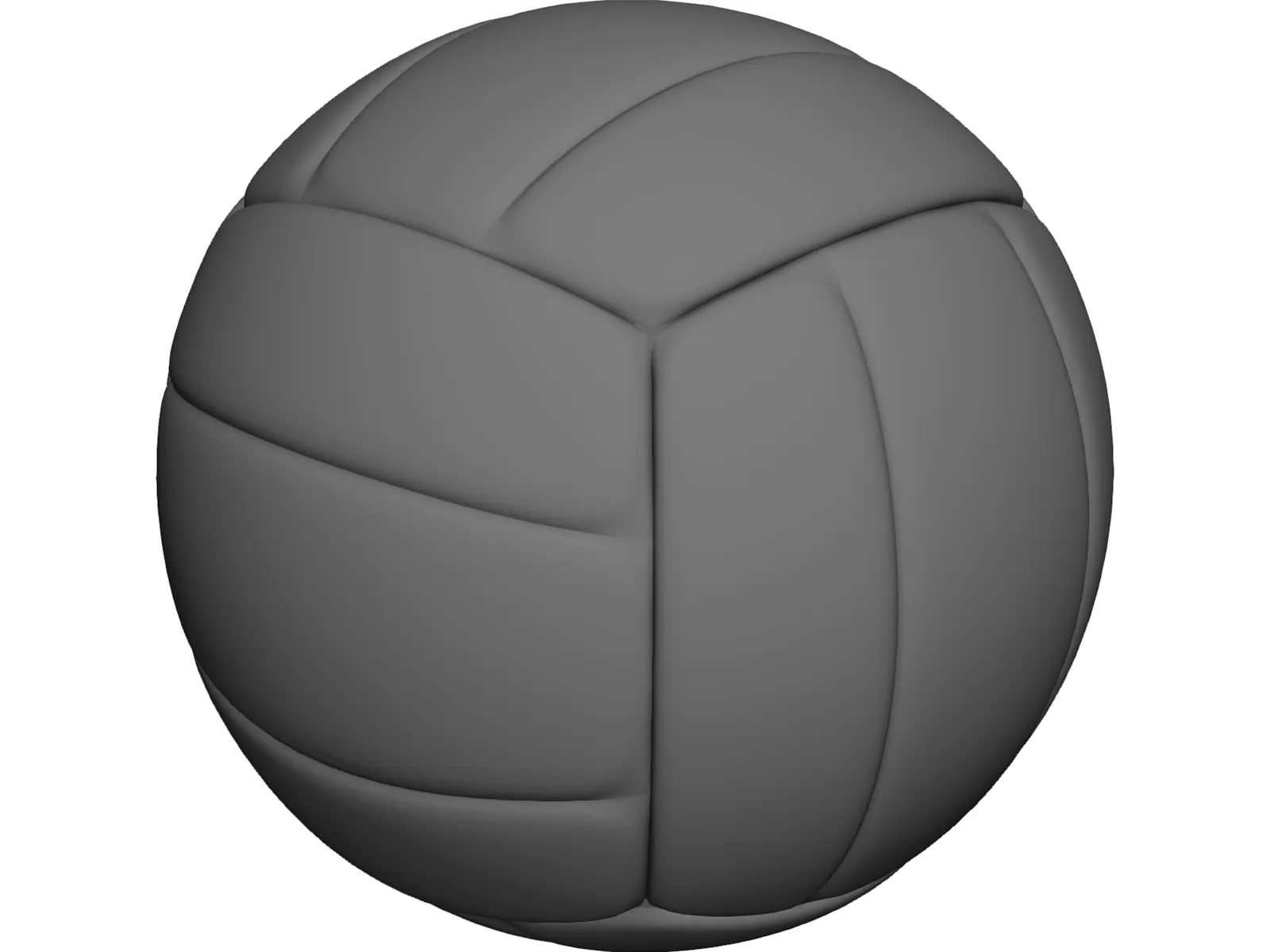 Volleyball 3D Model main preview