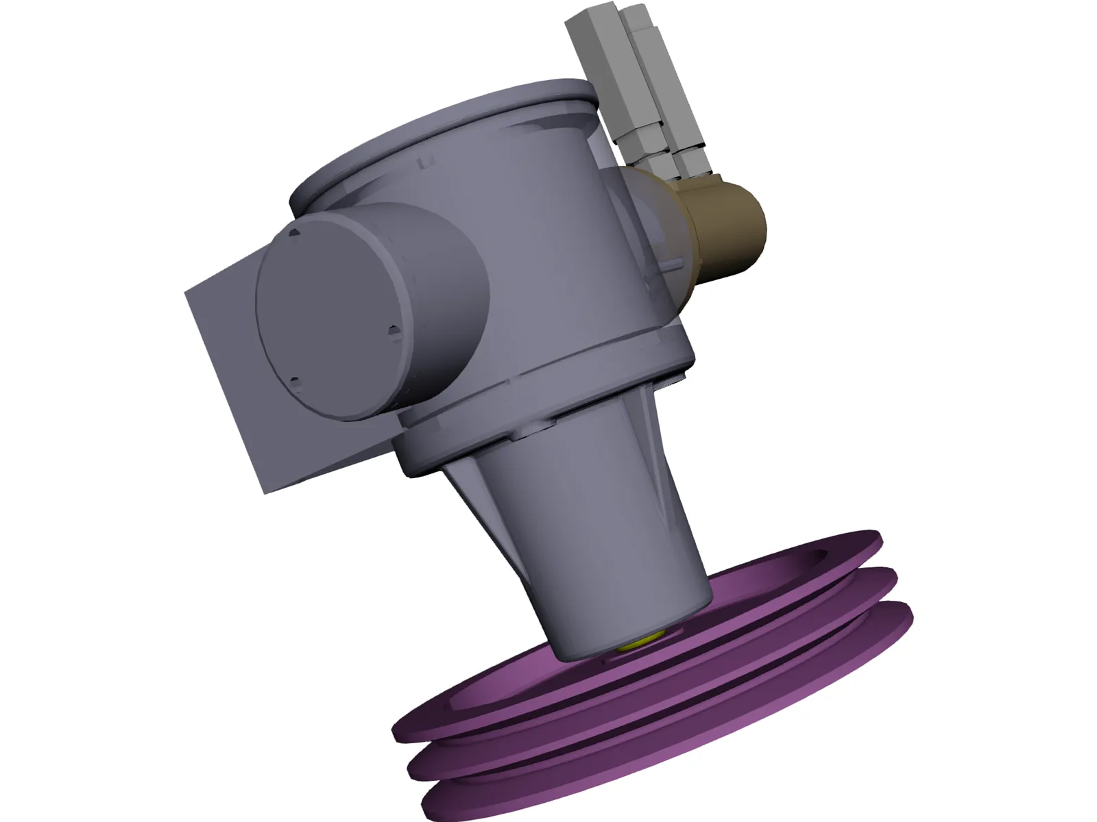Piston Pomp 3D Model main preview