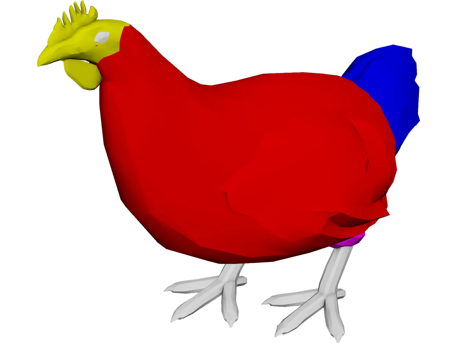 Chicken 3D Model main preview