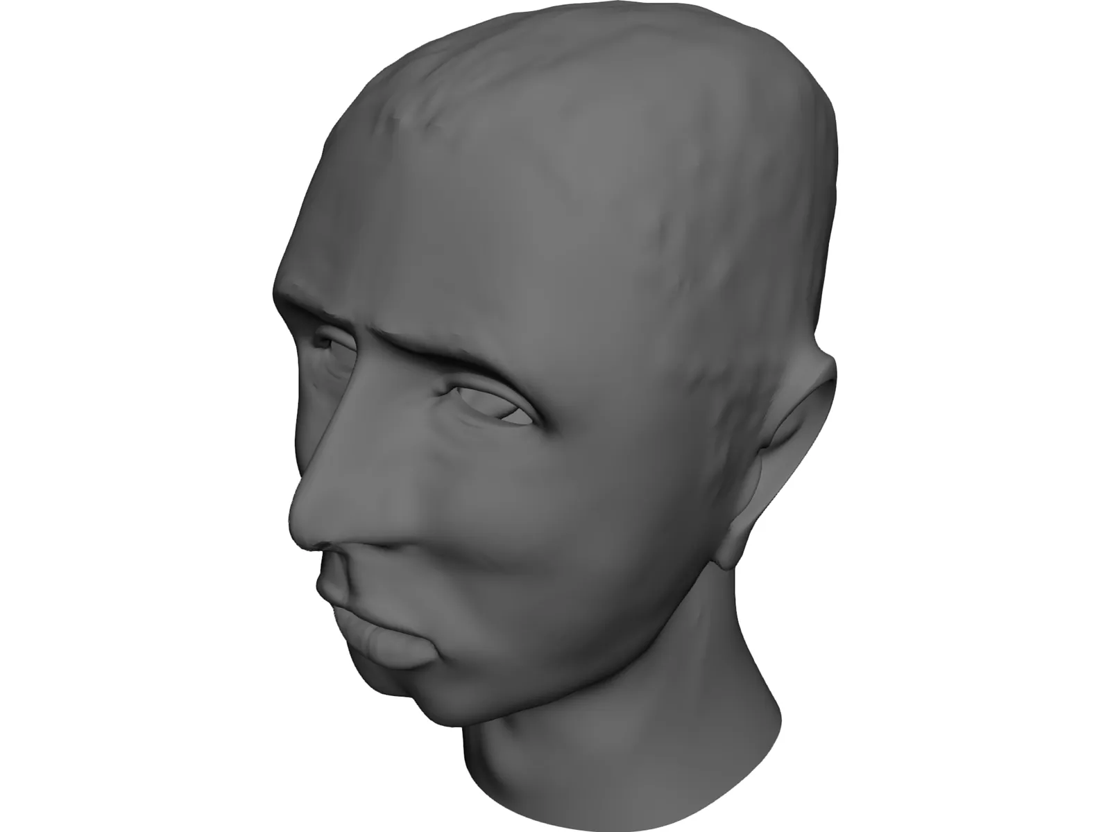 Head Johnie 3D Model main preview