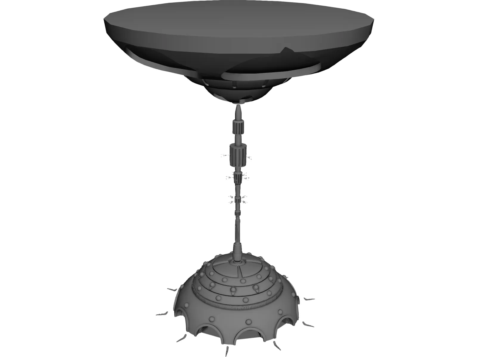 Alien Underwater City 3D Model main preview