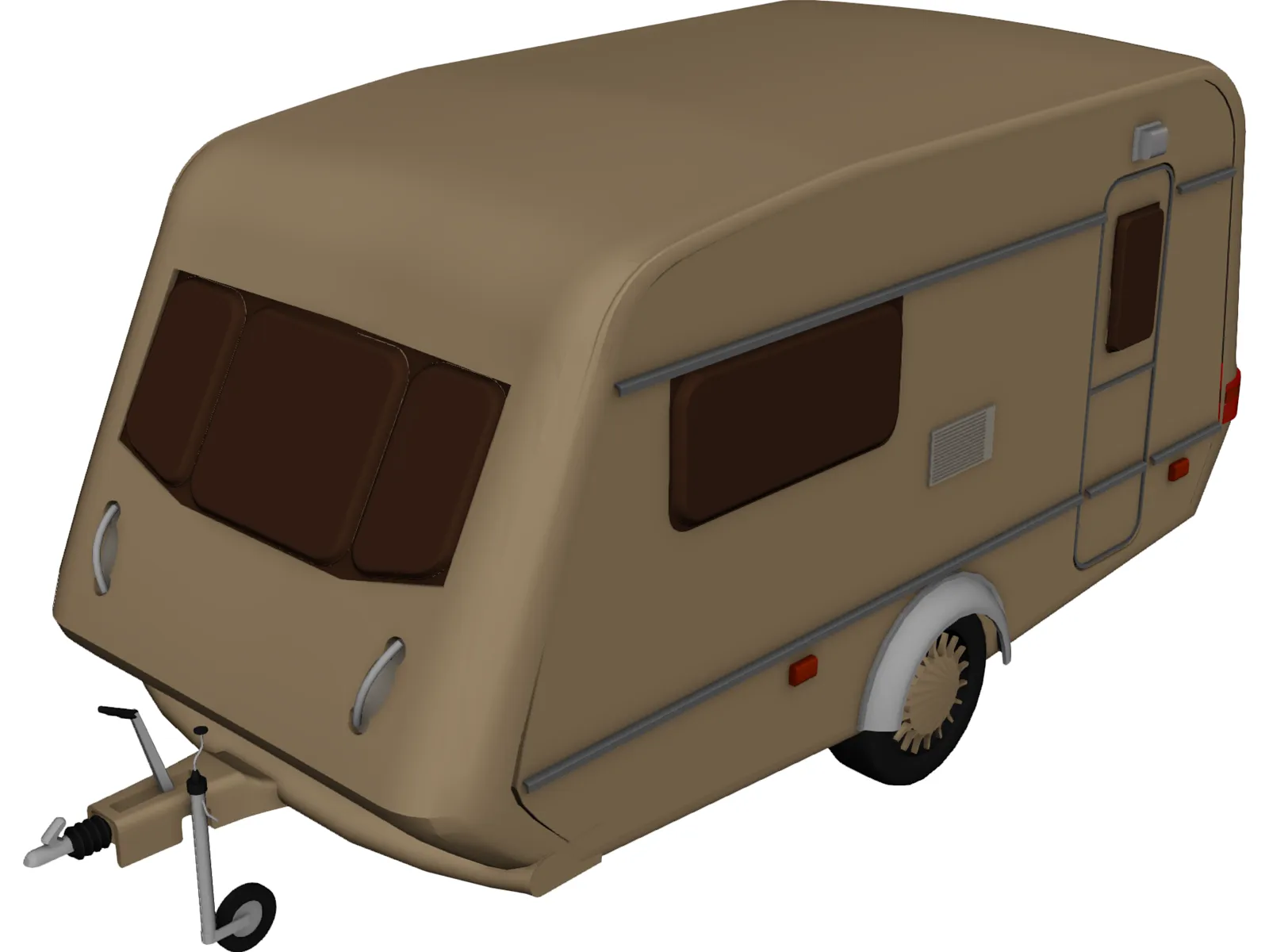 Caravan 3D Model main preview