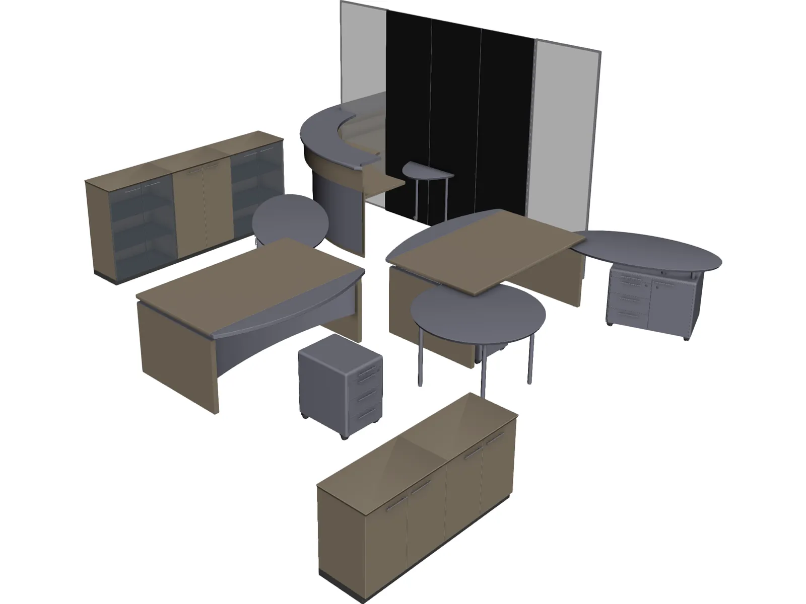 Office 3D Model main preview