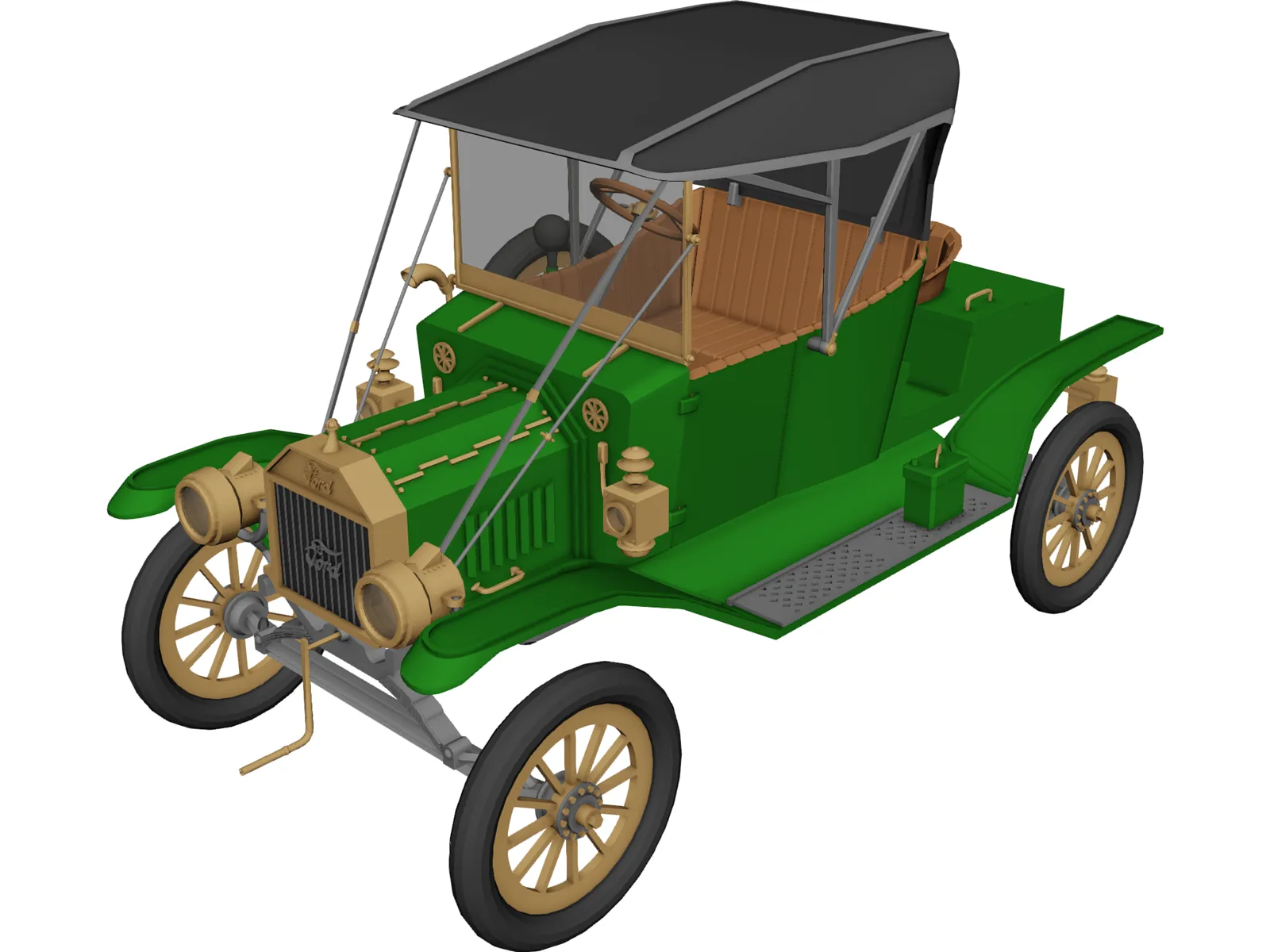Ford T12 3D Model main preview