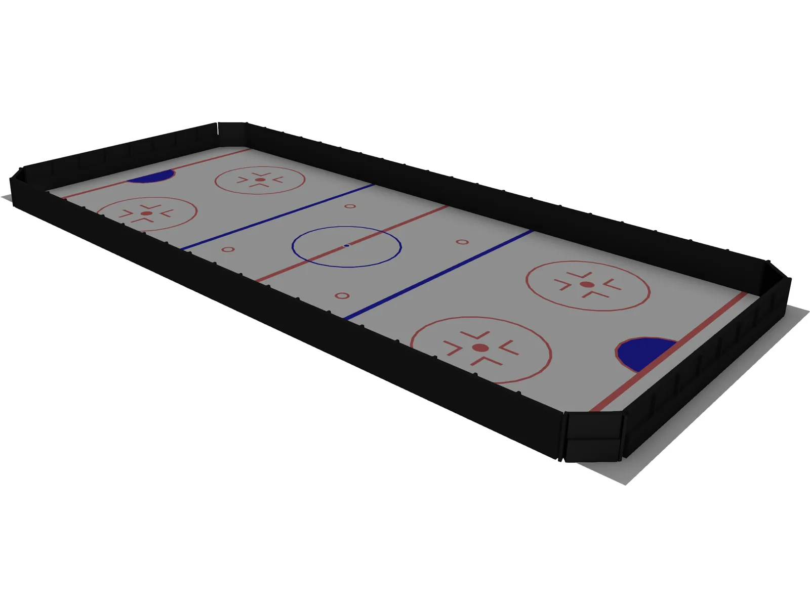 Ice Hockey Course 3D Model main preview